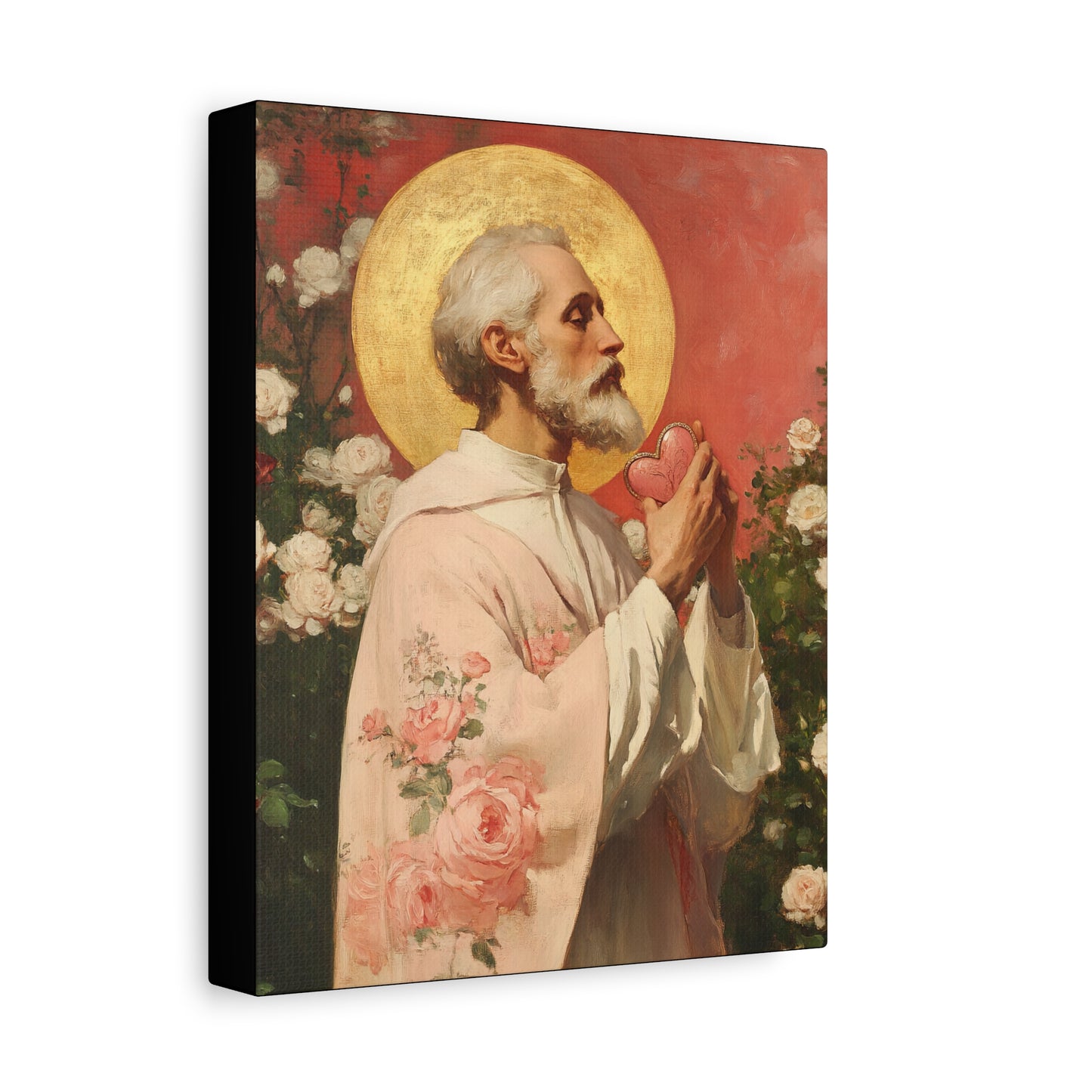 Saint Valentine - Multiple Sizes - Catholic Home art - Museum Wrapped Canvas - Sanctified Souls Print - Catholic Saint Art
