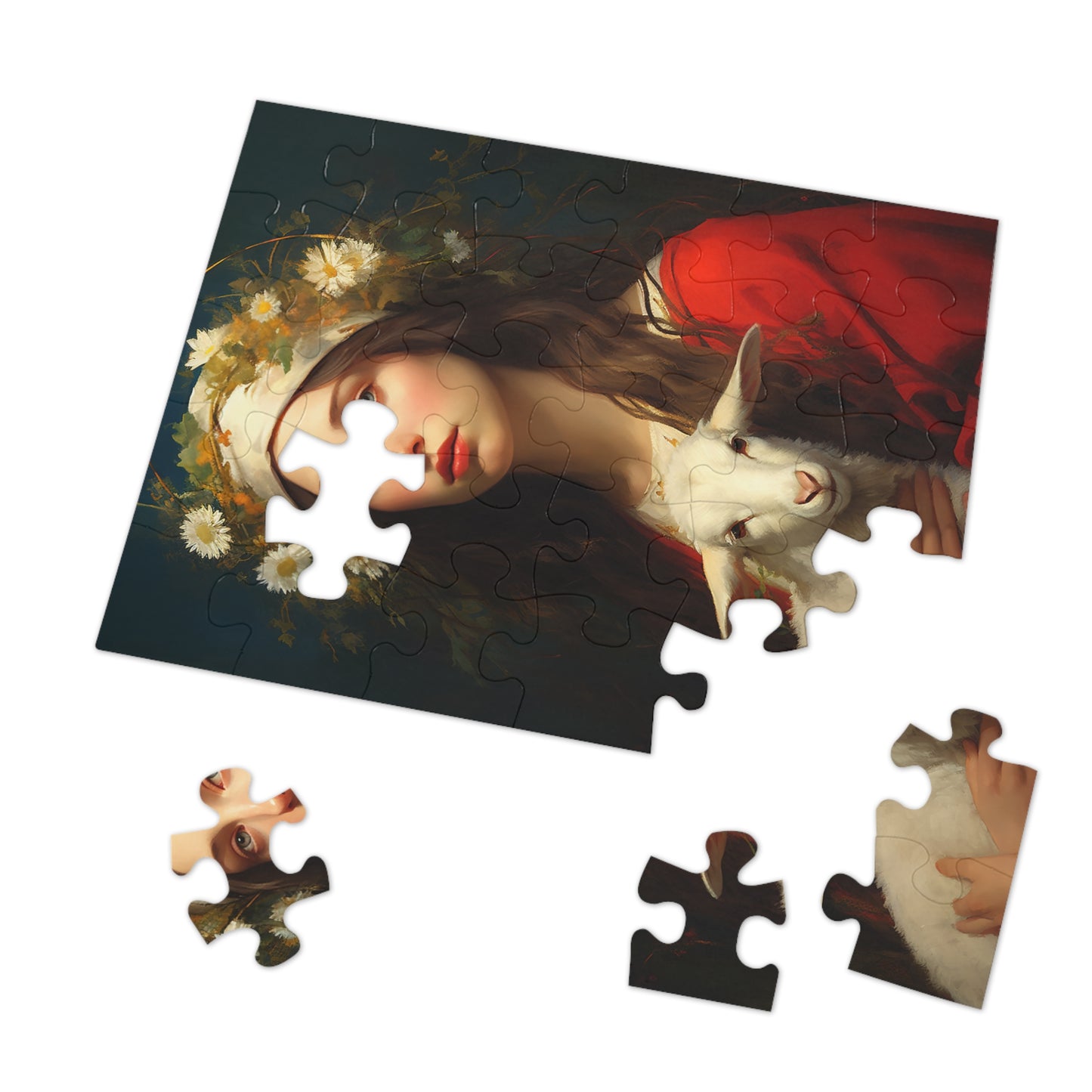 Saint Agnes - Puzzle and Keepsake Tin - Religious Jigsaw Puzzle (30, 110, 252, 500,1000-Piece) - Religious Puzzle
