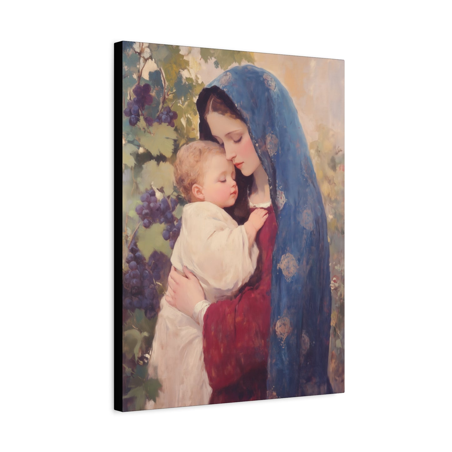 Our Lady of the Grapes / Out Lady of the Harvest - Gallery Wrapped Canvas - Print - Religious Art for your Home - Catholic Art