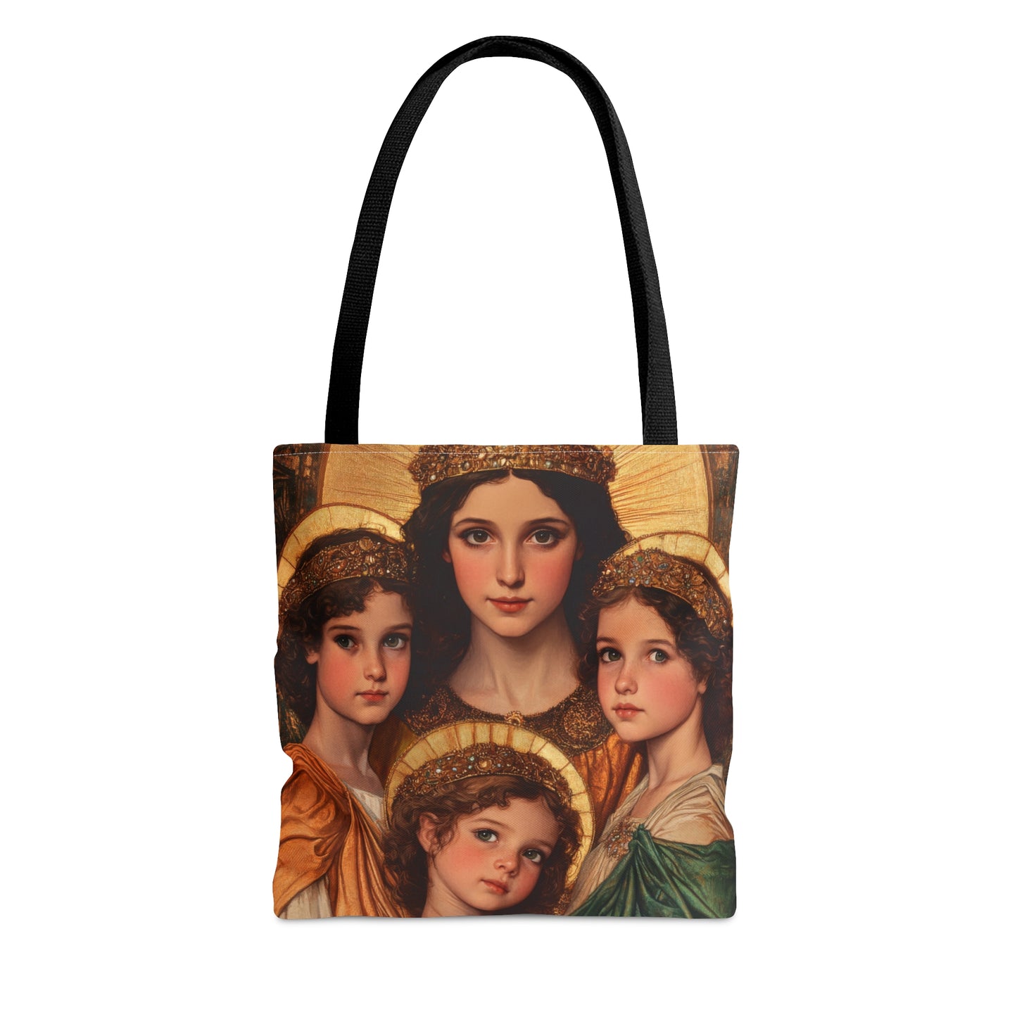 Saints Sophia, Faith, Hope and Charity Tote Bag - Large Medium Small Faith Art Bag - Catholic Faith Purse - Religious - Prayer Bag