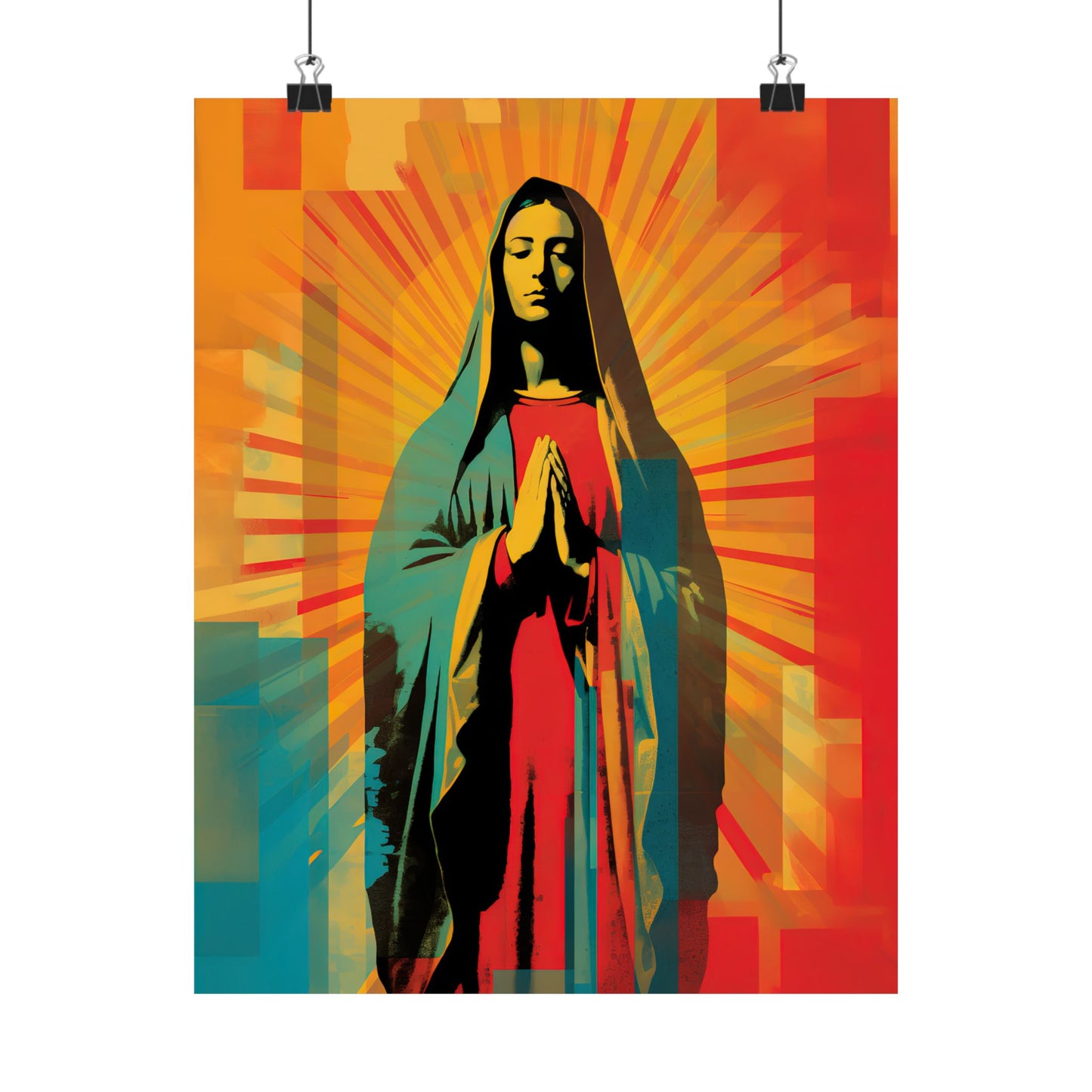 Our Lady of Guadalupe's Radiance  - Sanctified Souls Print - Multiple Sizes - Premium Matte Vertical Posters - Virgin Mary