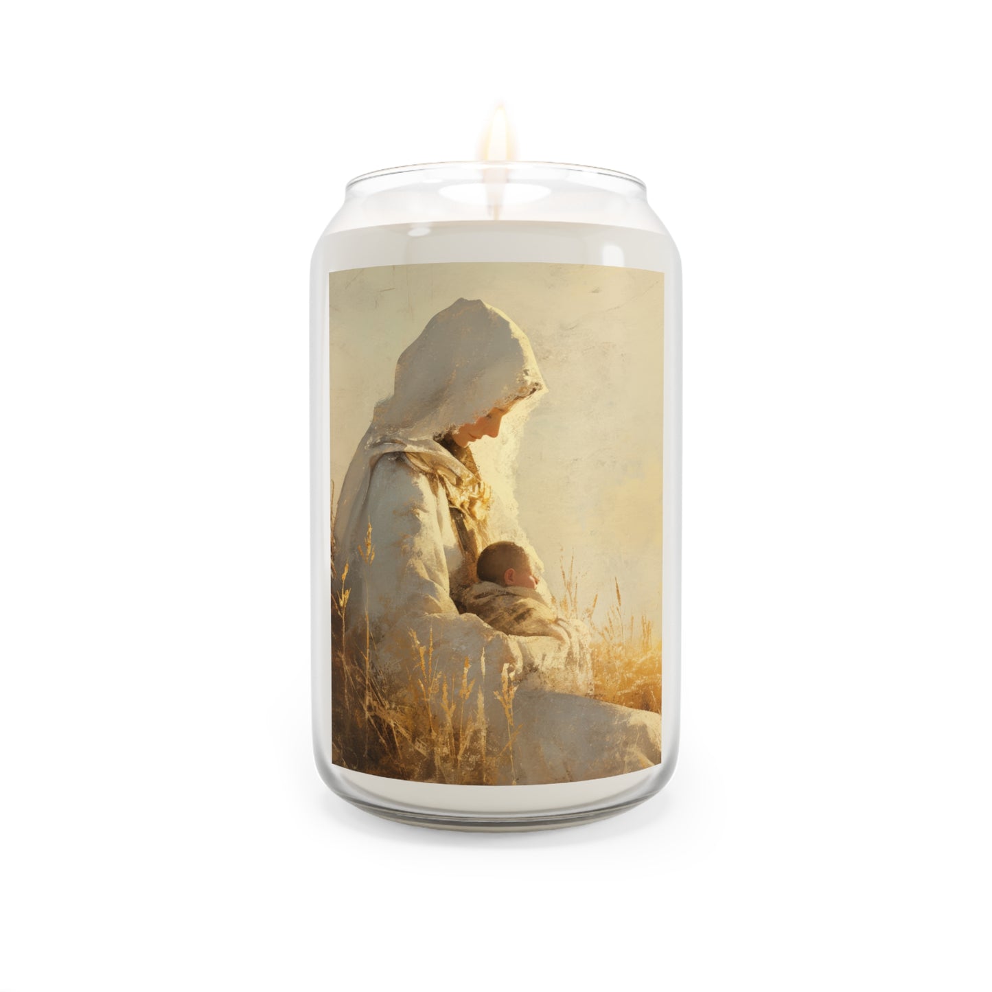 Our Lady of the Harvest / Prairie - Mother Mary - Scented Prayer Candle, 13.75oz - Tall Size - Religious Prayer Candle