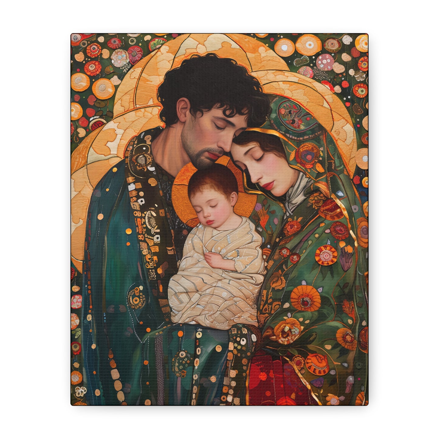 Guiding Light - The Holy Family - Museum Wrapped Canvas - Sanctified Souls Print - Religious Art - Jesus, Mary and Joseph Art