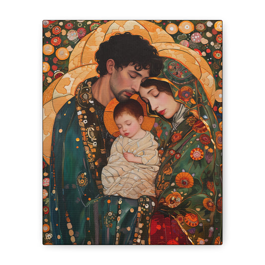 Guiding Light - The Holy Family - Museum Wrapped Canvas - Sanctified Souls Print - Religious Art - Jesus, Mary and Joseph Art