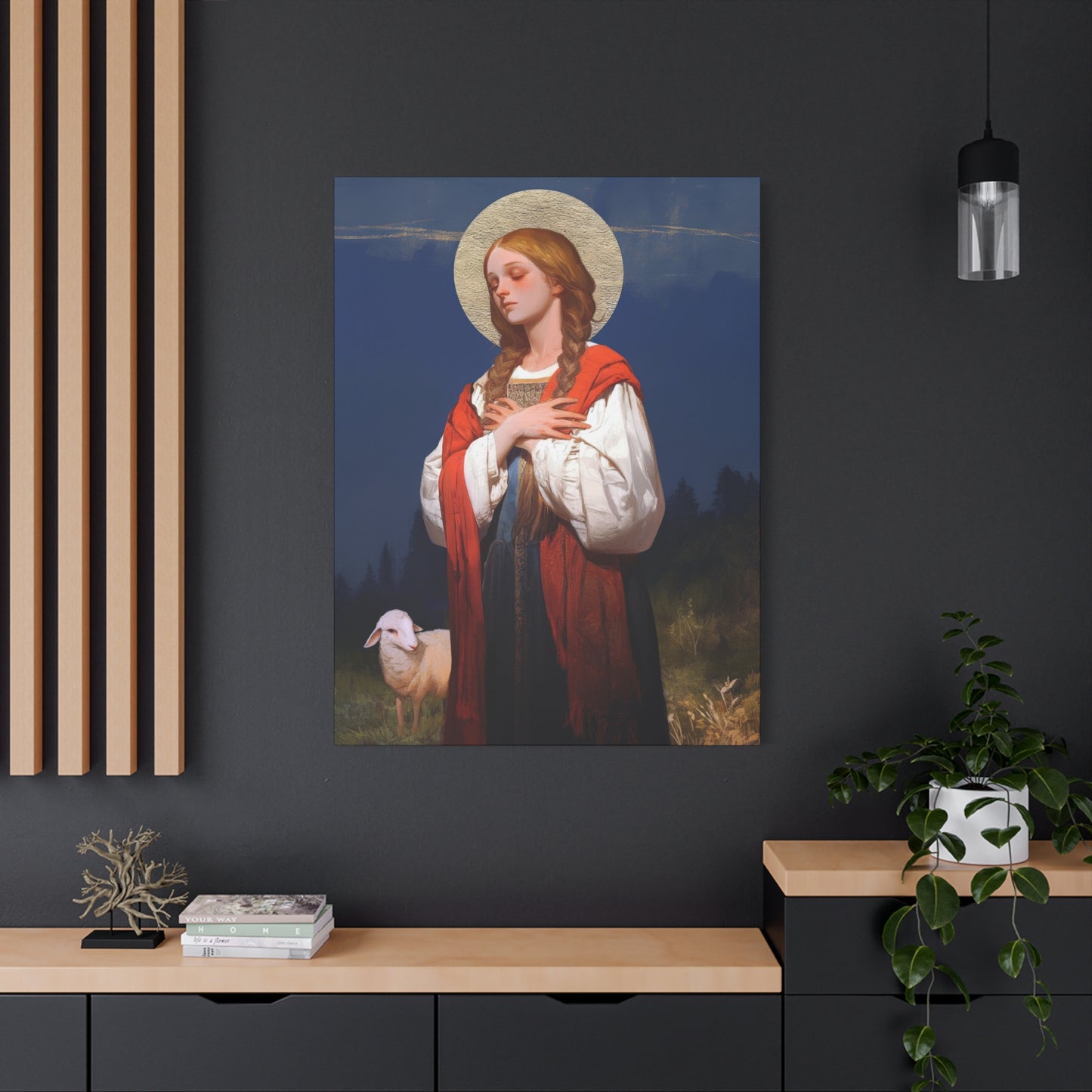 Saint Genevieve - Gallery Wrapped Canvas - Print - Religious Art for your Home - Catholic Art