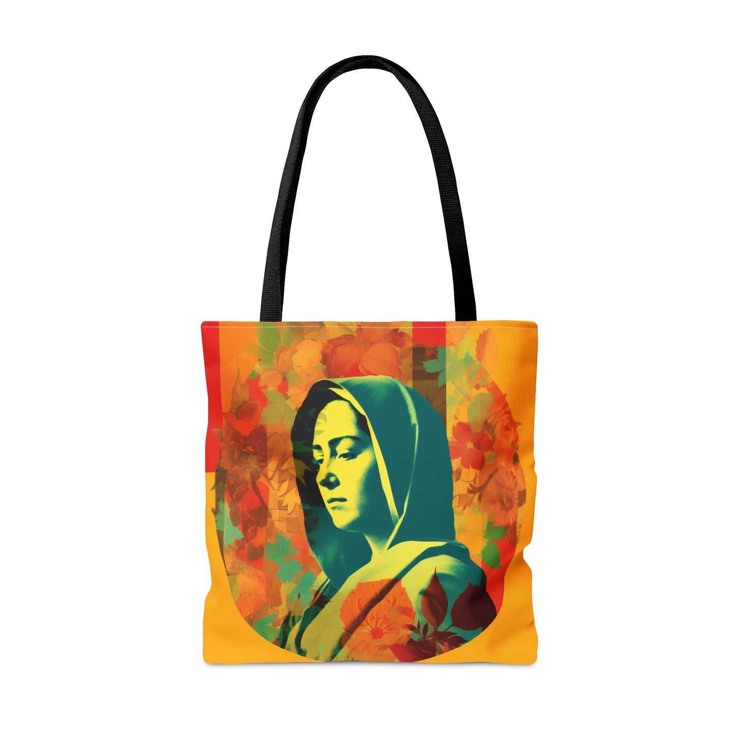 Mary Mother of God Tote Bag - Catholic faith inspired carry-all purse - day to day bag - Mary the Blessed Virgin - Double Sided