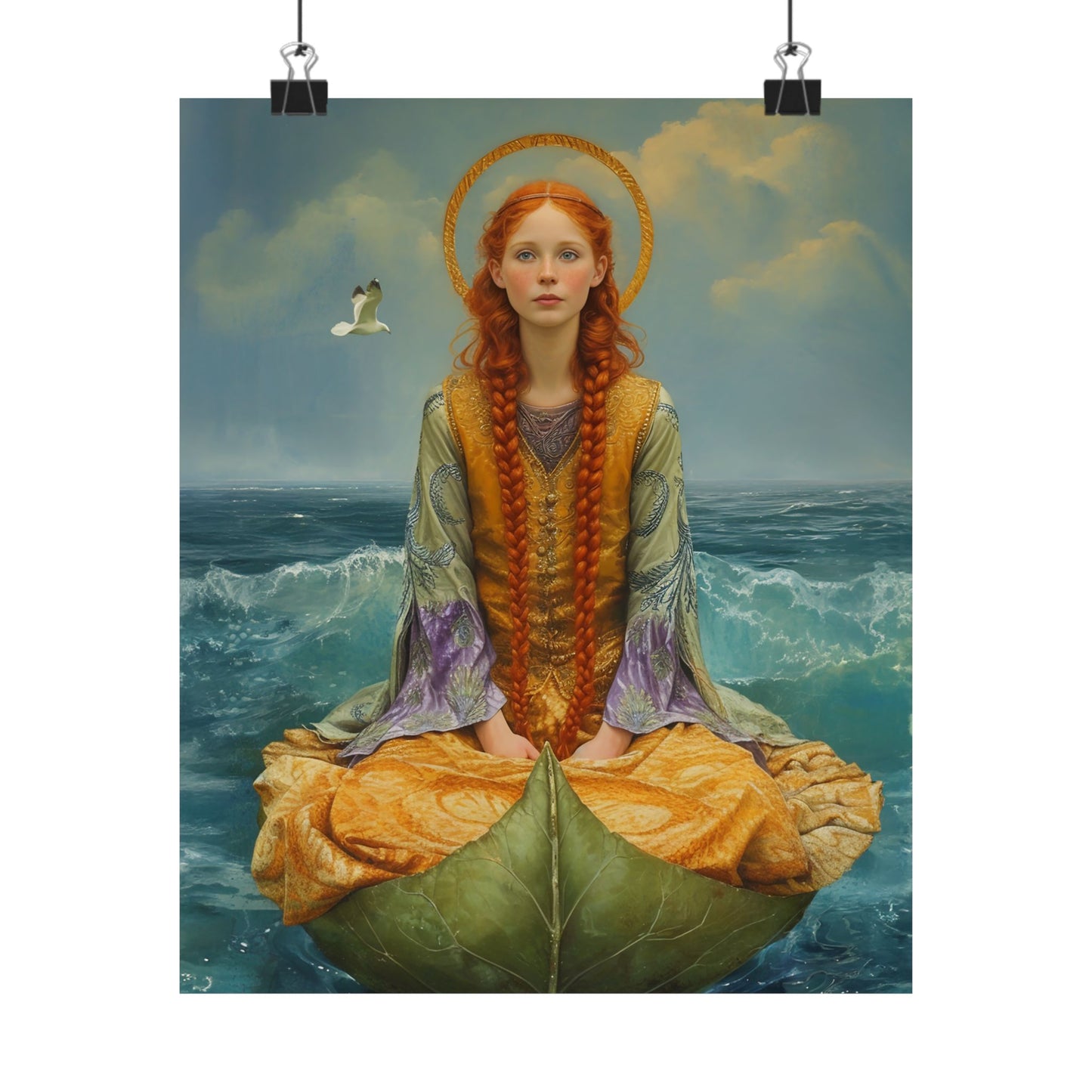 Saint Ia of Cornwall - Sanctified Souls Print - Multiple Sizes - Premium Matte Vertical Posters