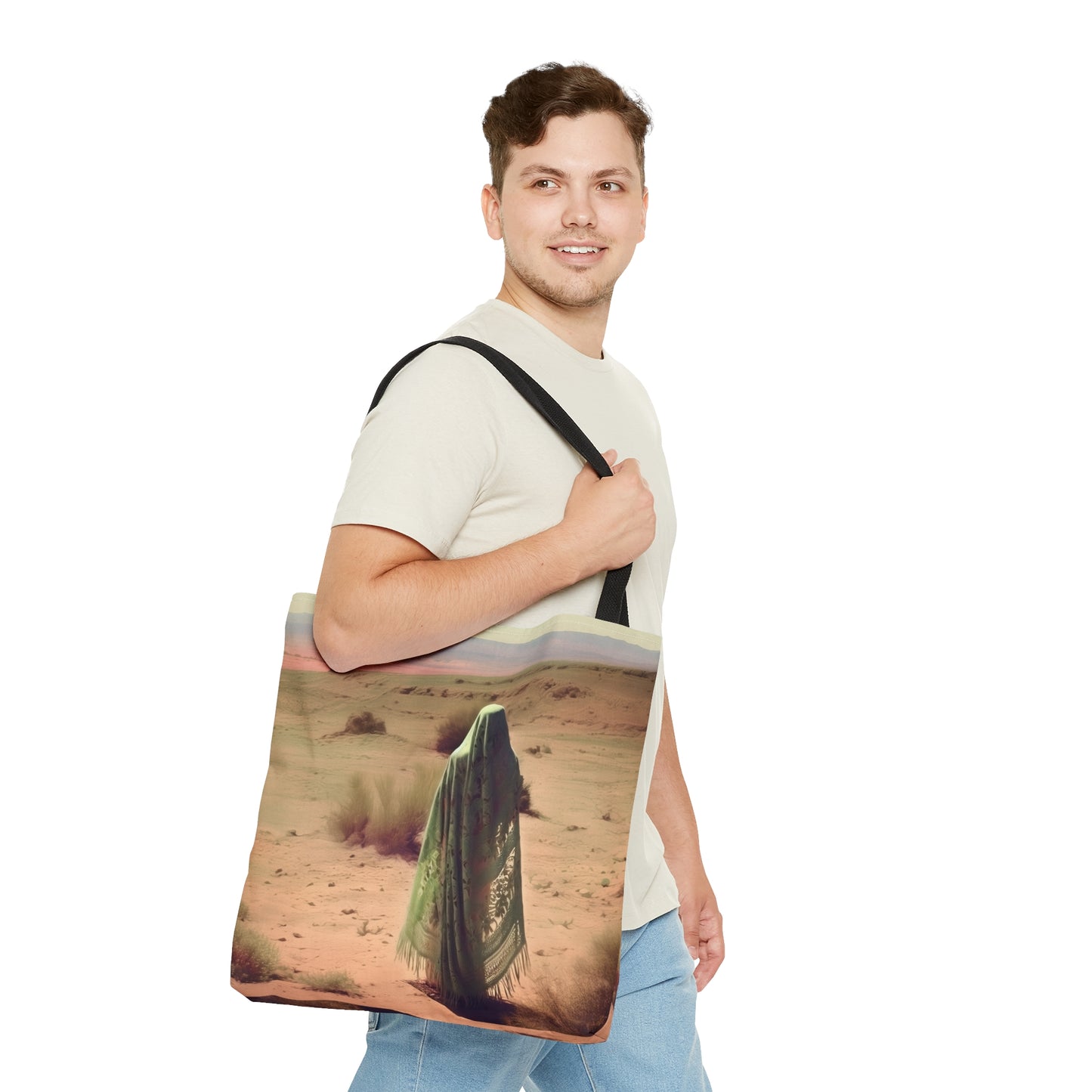 Saint Theodora of Alexandria Tote Bag - Catholic faith inspired carry-all purse - day to day bag - Desert Mothers Series