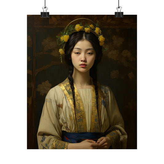 Saint Agatha Lin - Multiple Sizes - Premium Matte Vertical Posters - Catholic Art - Religious Poster - Catholic Saint Art - Multiple Sizes