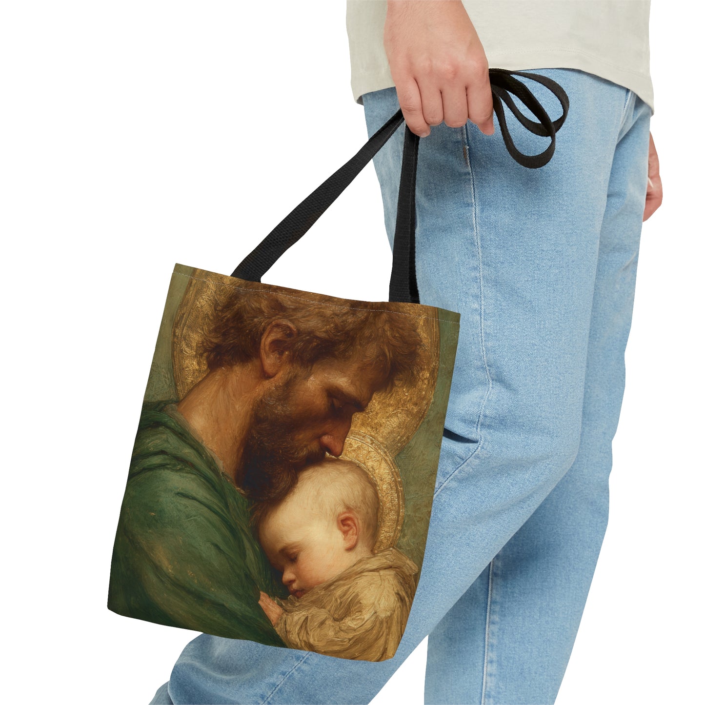 Saint Joseph the Father - Tote Bag - Large Medium Small Faith Art Bag - Catholic Faith Purse