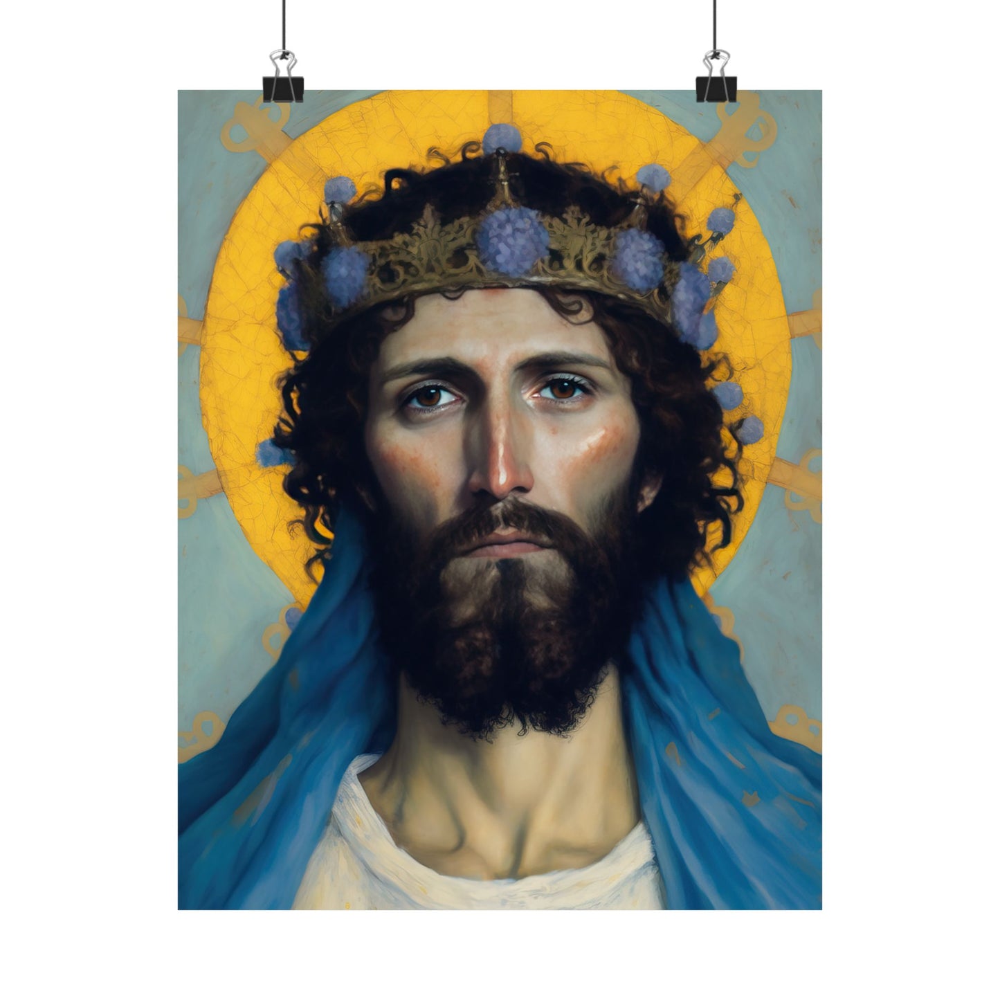 Portrait of Christ our Lord - Print - Sanctified Souls Print - Multiple Sizes - Premium Matte Vertical Posters - Christ our Lord Print