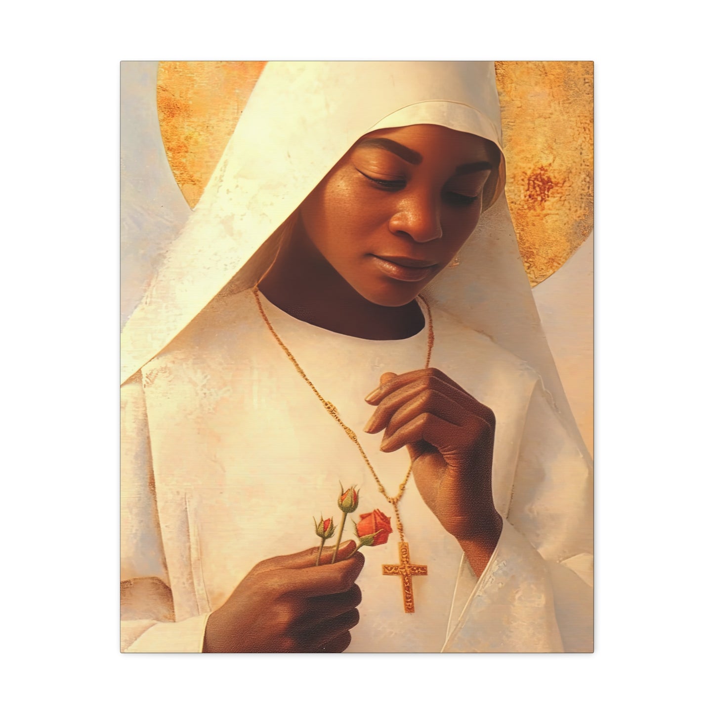 Blessed Marie-Clementine Anuarite Nengapeta - Gallery Wrapped Canvas - Print - Religious Art for your Home - Catholic art print