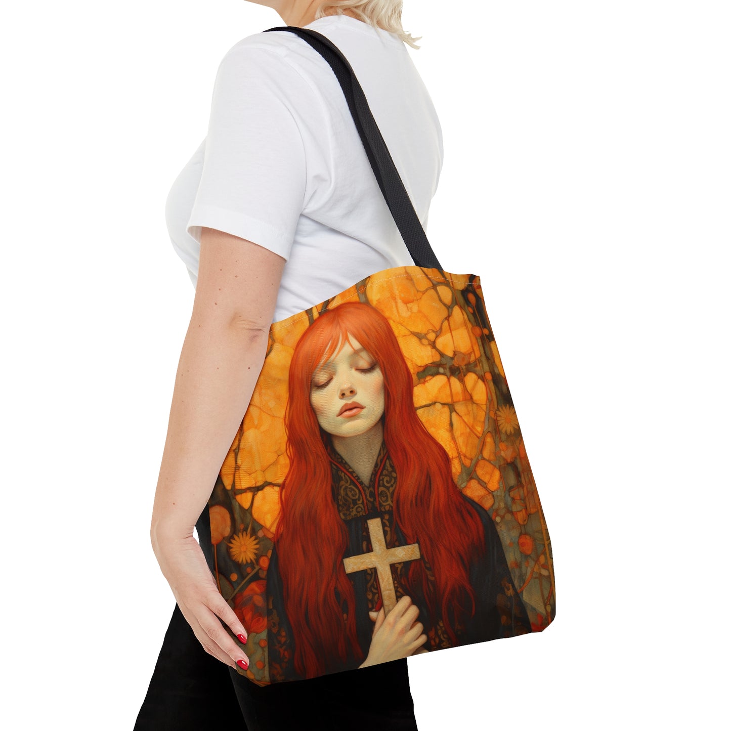 Saint Mary Magdalene Tote Bag - Large Medium Small Faith Art Bag - Catholic Faith Purse - Double Sided - Religious Art Purse