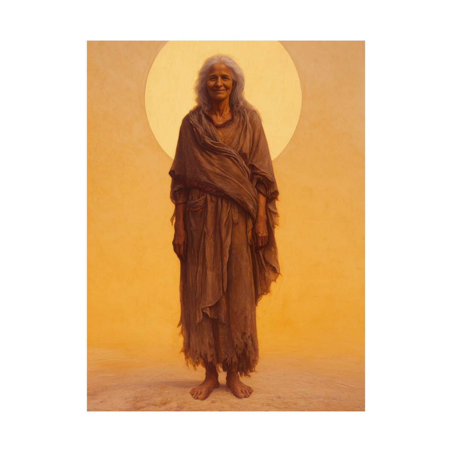 Saint Mary of Egypt - Desert Mother - Sanctified Souls Print - Multiple Sizes - Premium Matte Vertical Posters