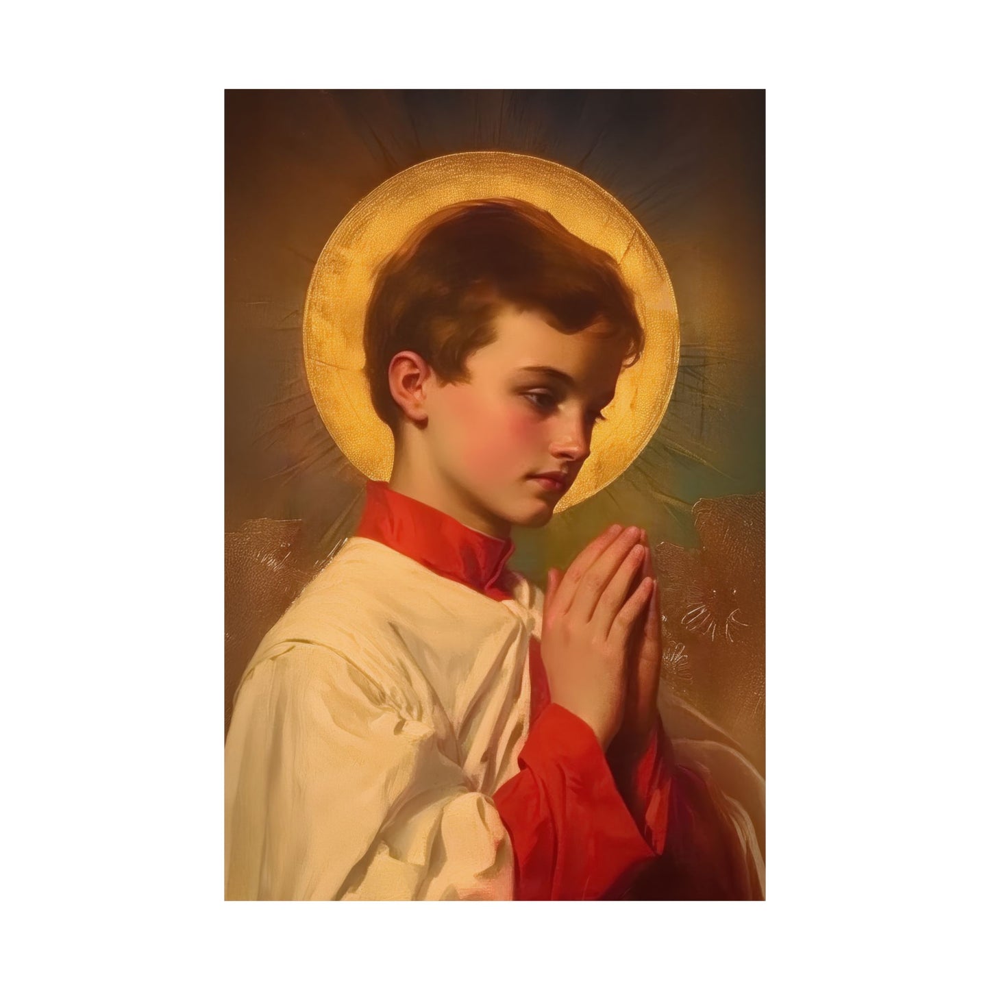 Saint Dominic Savio - Sanctified Souls Print - Multiple Sizes - Premium Posters - Catholic Art - Christian Home Decor Artwork