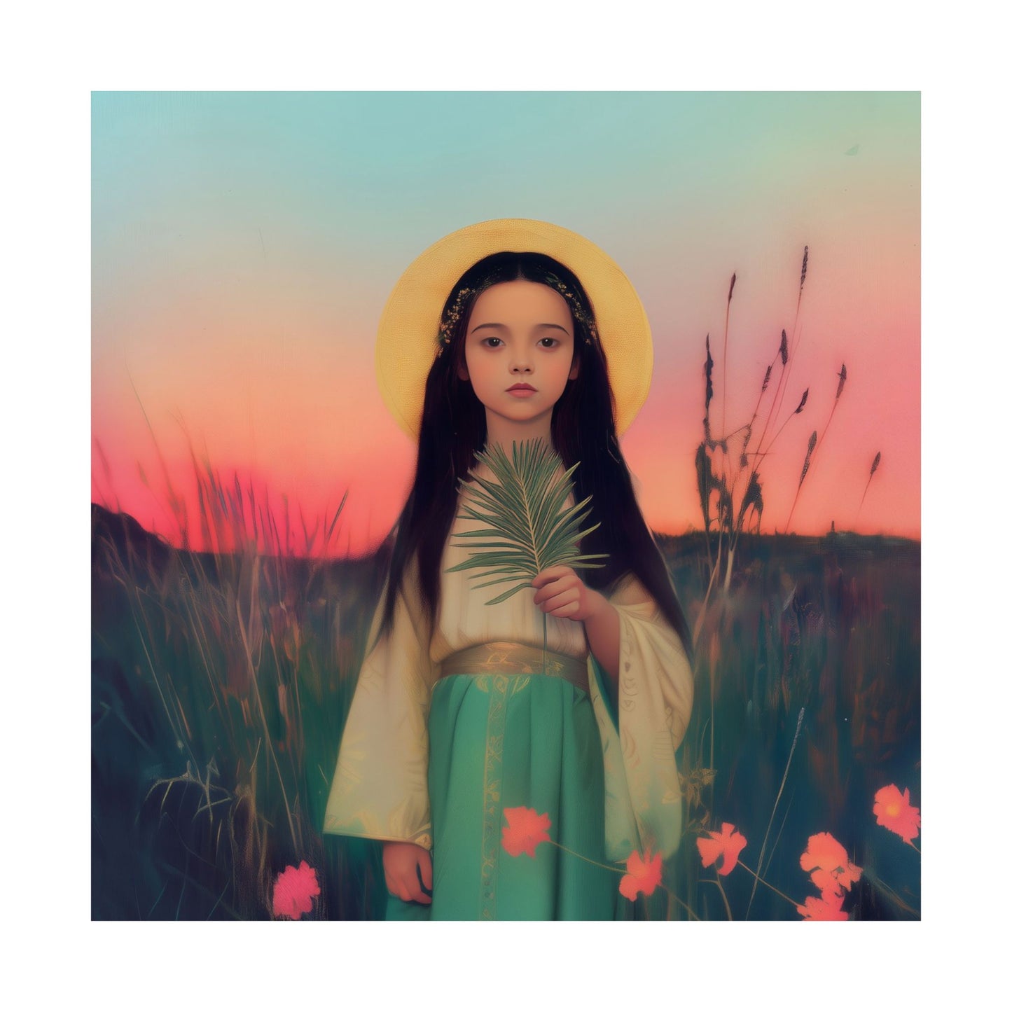 Saint Charity -  Sanctified Souls Print - Multiple Sizes - Premium Posters - Catholic Art - Christian Home - Martyr Saint