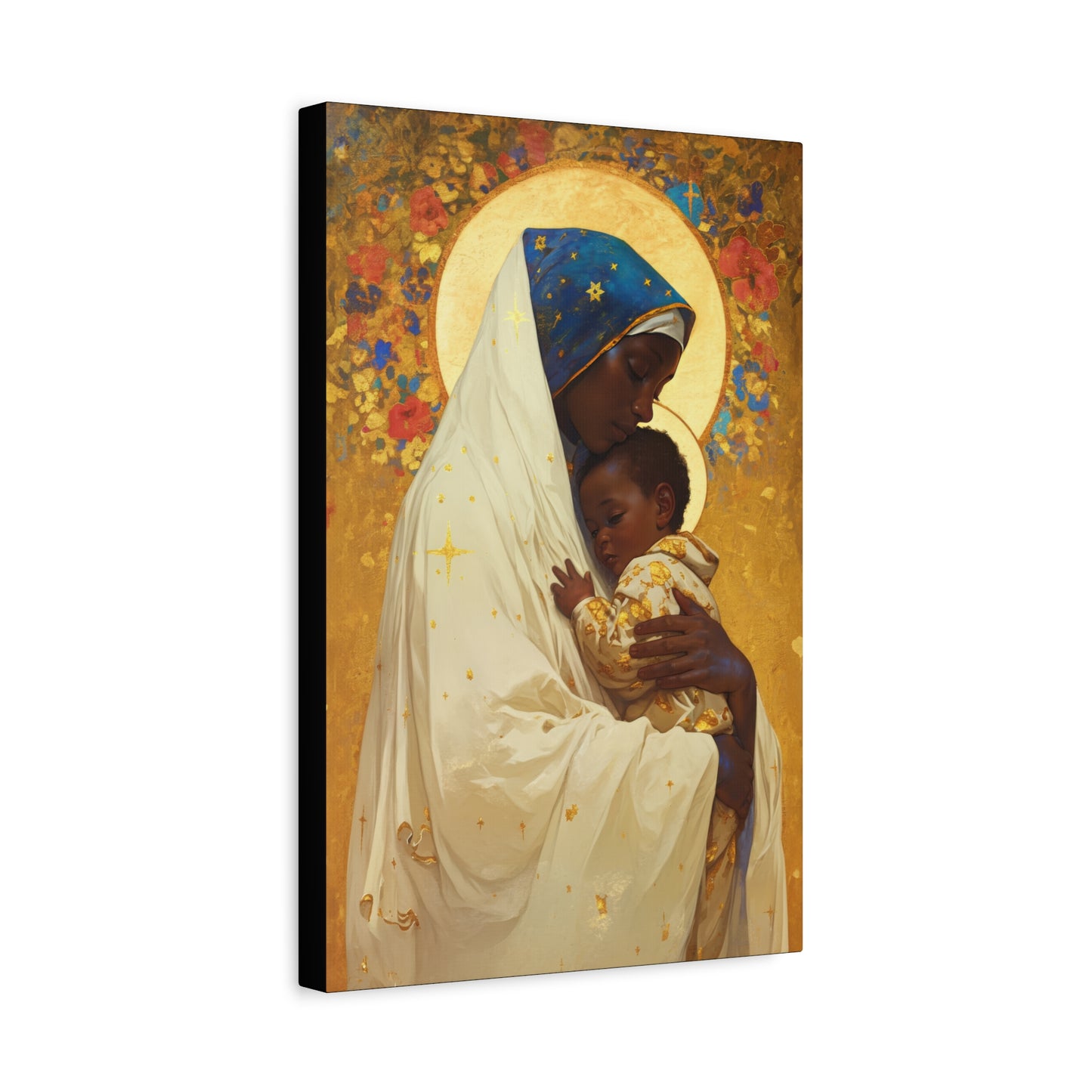 Queen of Peace and Love- Our Lady of Kibeho's Message - Museum Wrapped Canvas - Print - Religious Art for your Home - Christian print
