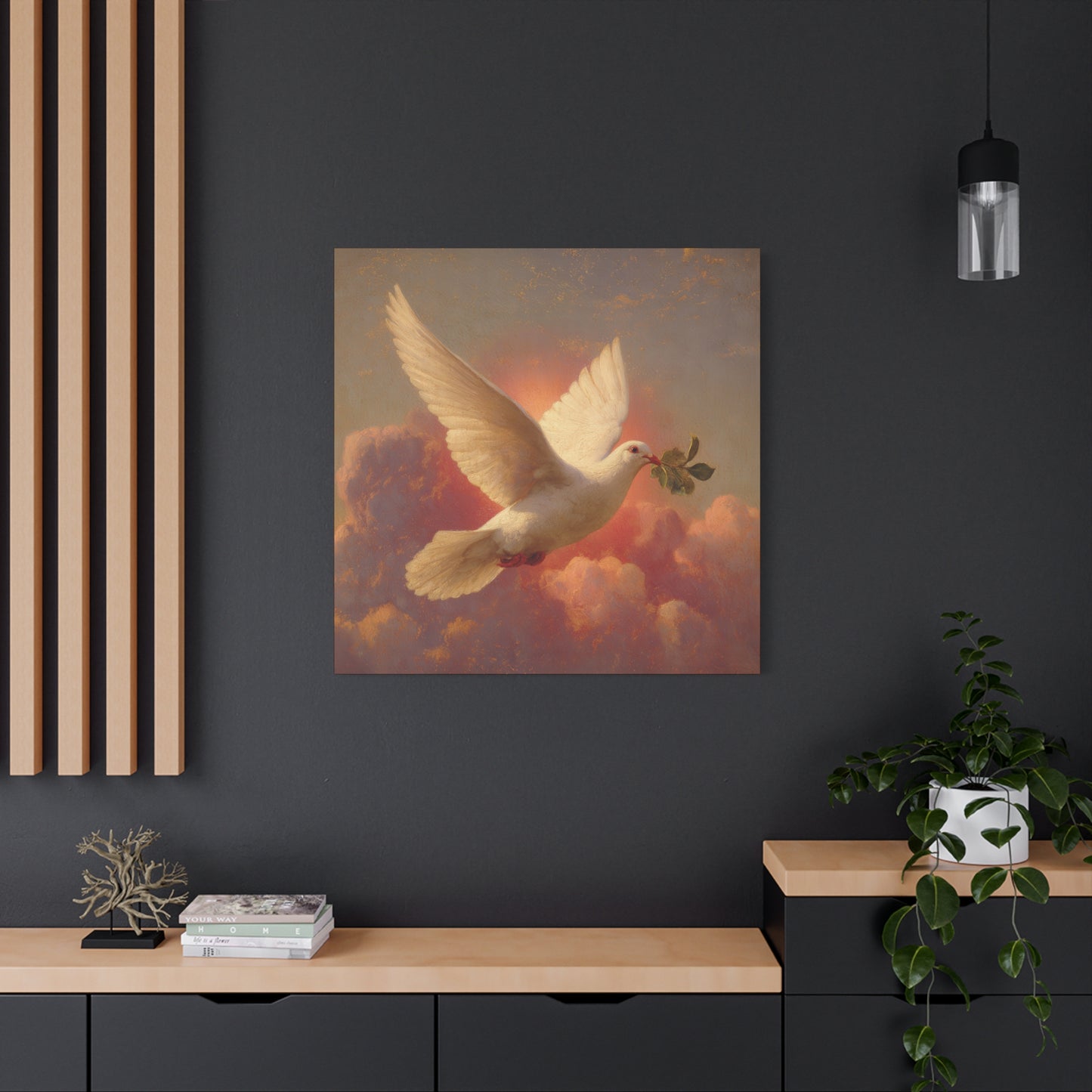 The Spirit Who Restored the Horizon - Holy Spirit - The Dove- Gallery Wrapped Canvas - Print - Religious Art for your Home - Catholic