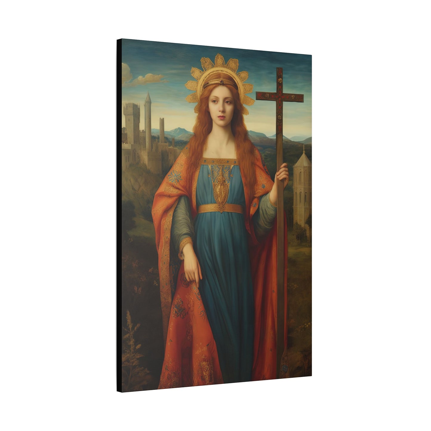 Saint Helena Canvas Print - Multiple Sizes - Catholic Home art - Museum Wrapped Canvas - Sanctified Souls Print