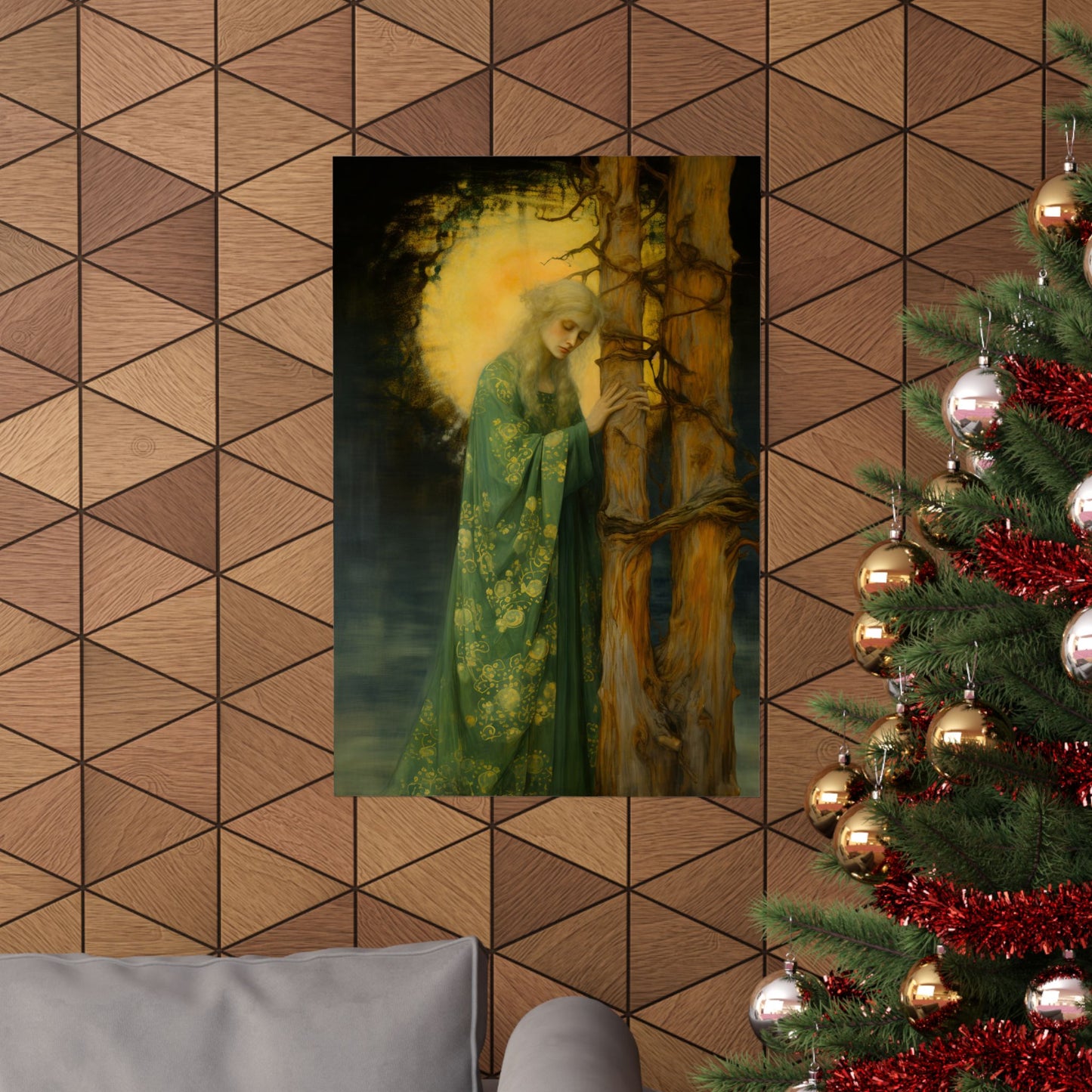 Saint Afra - Sanctified Souls Print - Multiple Sizes - Premium Matte Vertical Posters - Catholic Art - Religious Poster