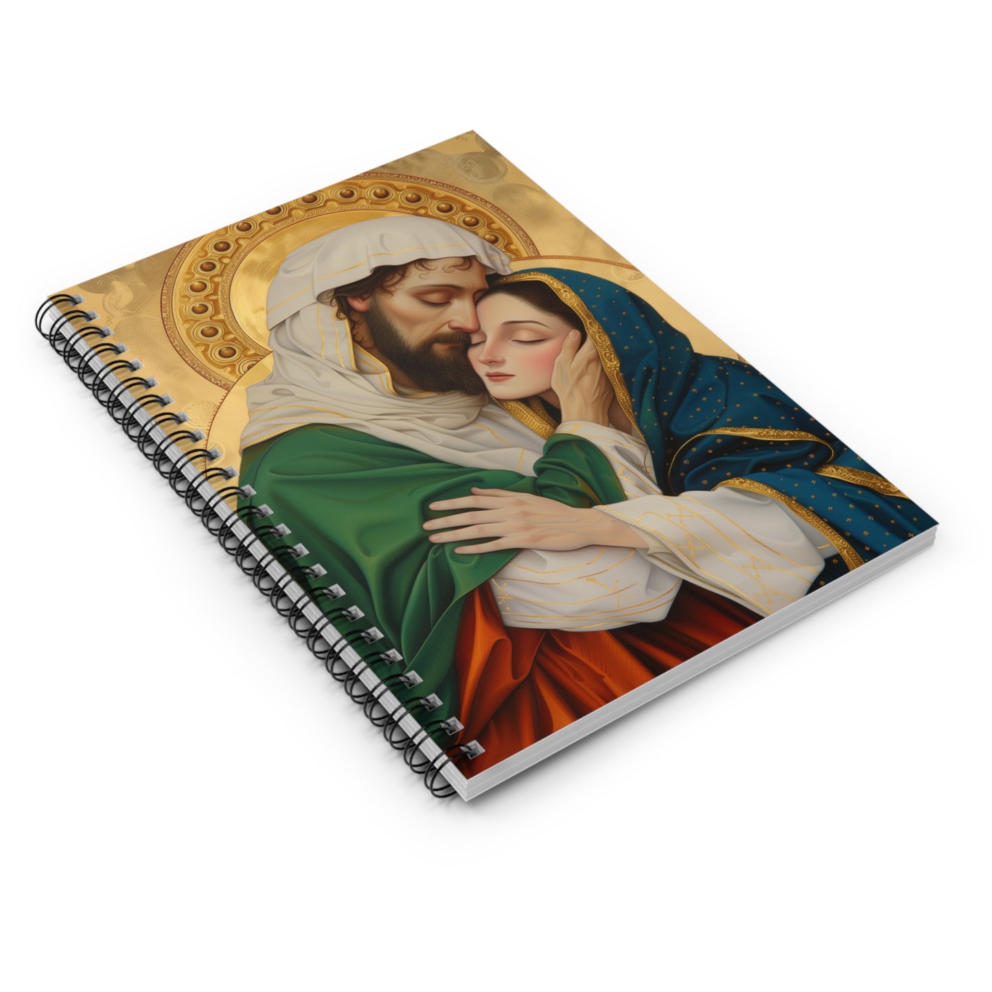 Saints Aquila and Priscilla - Sanctified Souls Art - Religious Based Notebook - Spiral Notebook - Ruled Line