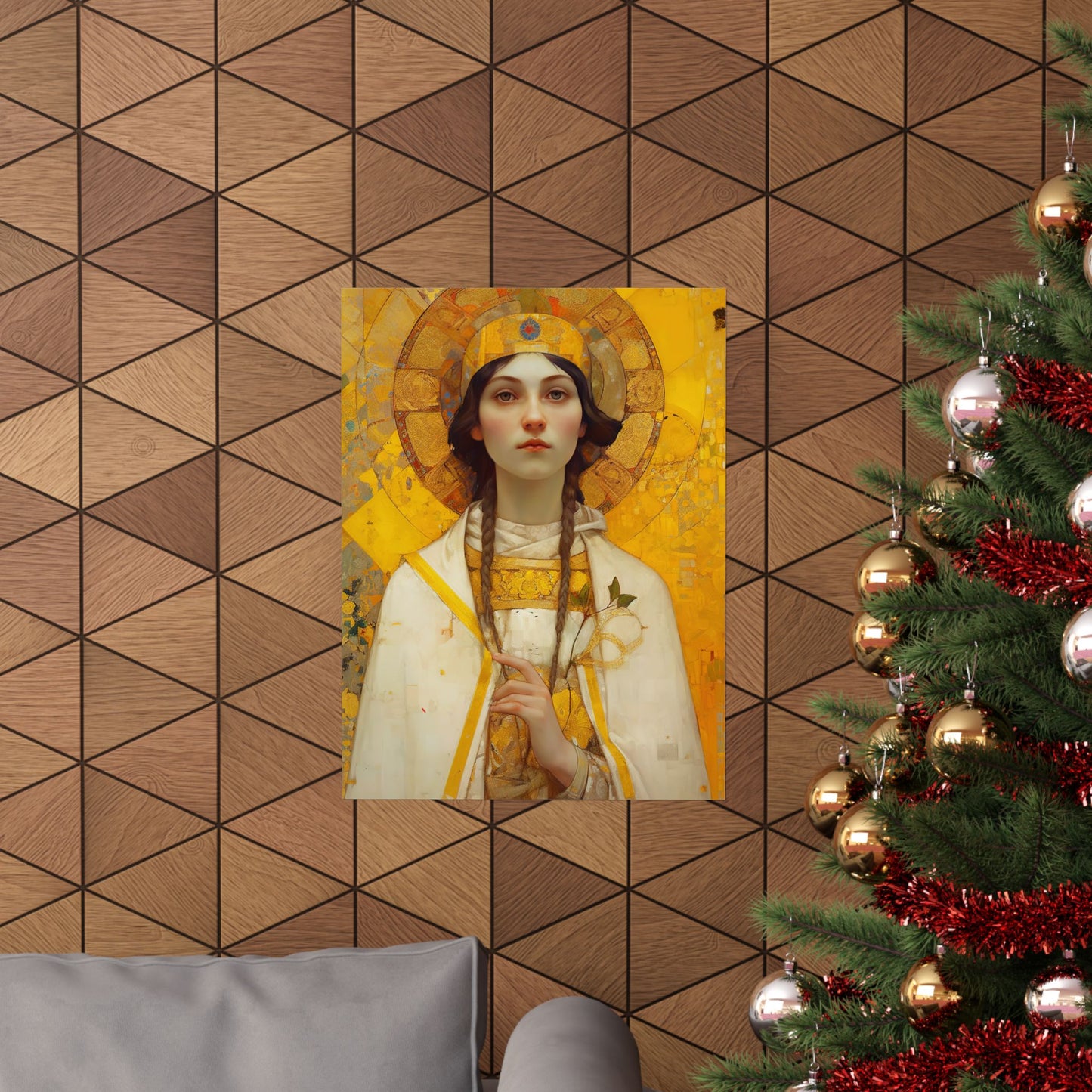 Saint Agatha Print - Sanctified Souls Print - Multiple Sizes - Premium Matte Vertical Posters - Patron Saint of Nurses