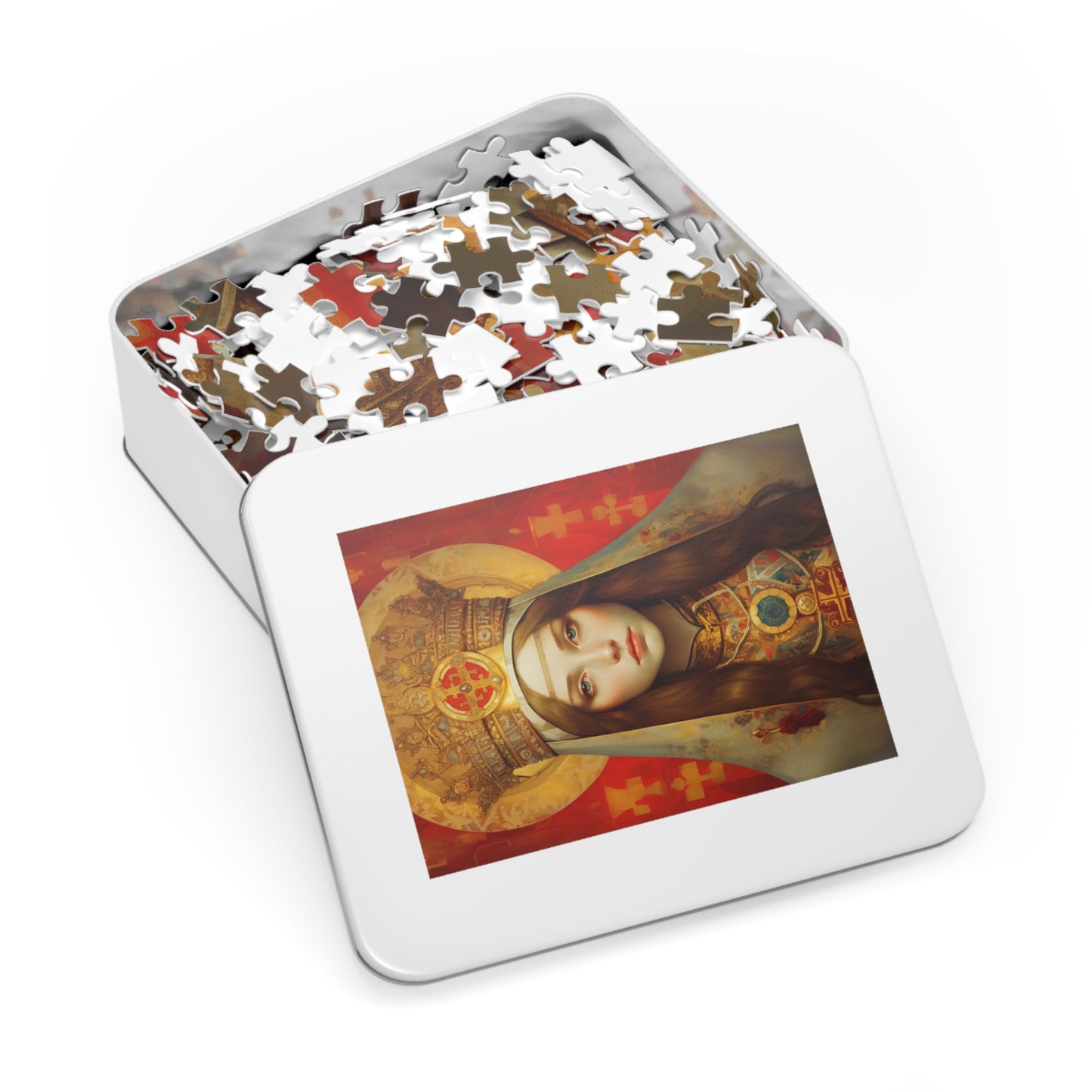 Saint Alexandra - Puzzle and Keepsake Tin - Jigsaw Puzzle (30, 110, 252, 500,1000-Piece) - Religious Puzzle