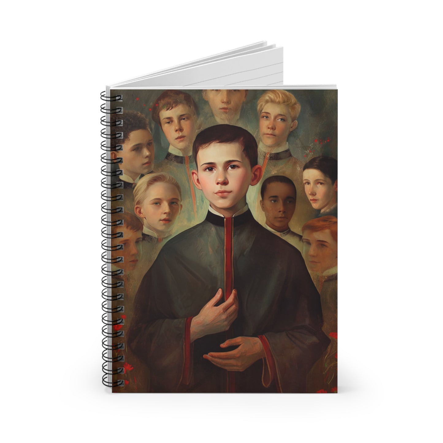 Saint John Berchmans Journal - Sanctified Souls Art - Religious Based Notebook - Spiral Notebook - Ruled Line