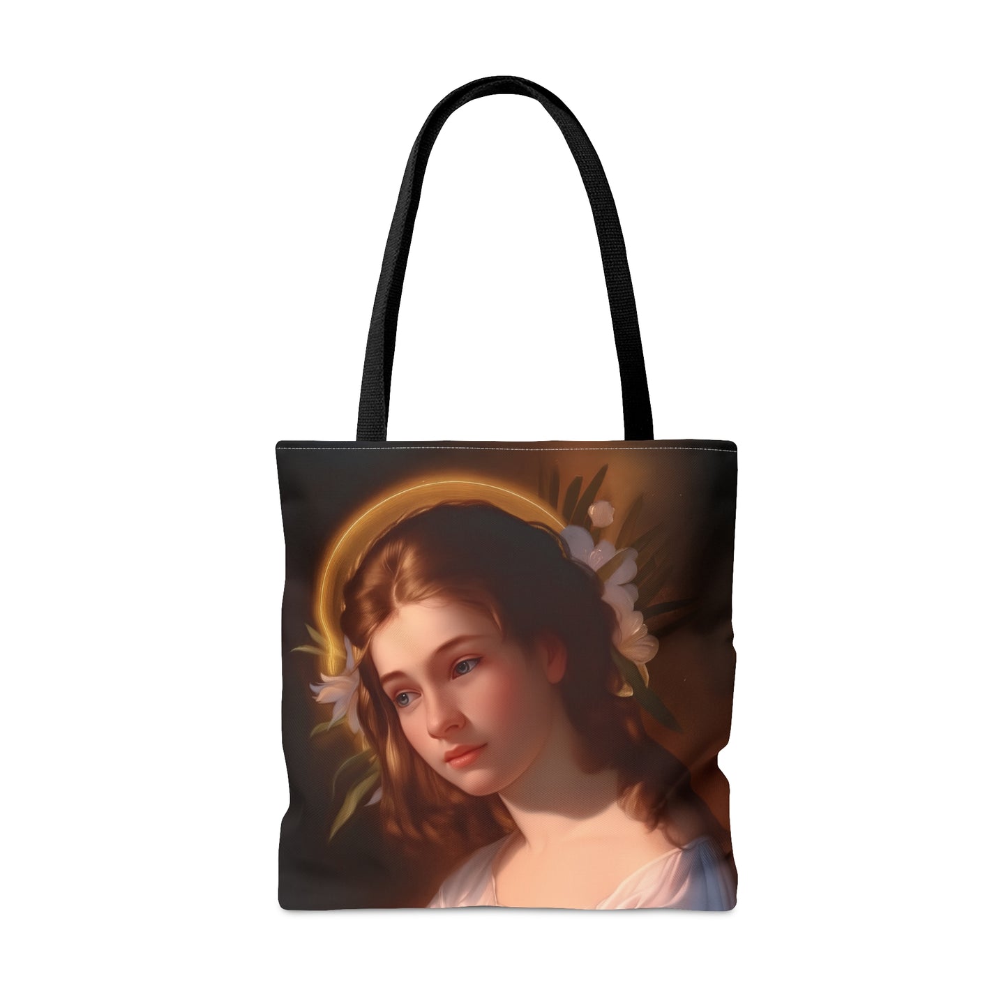 Saint Cecilia Tote Bag - Large Medium Small Faith Art Bag - Catholic Purse - Religious - Prayer Bag