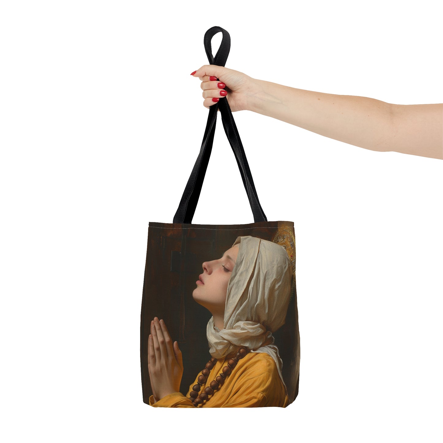 Saint Yvette of Huy - Purse - Three sizes - Large Medium Small Faith Art Bag - Catholic purse - Double Sided - Patron Saint Artwork