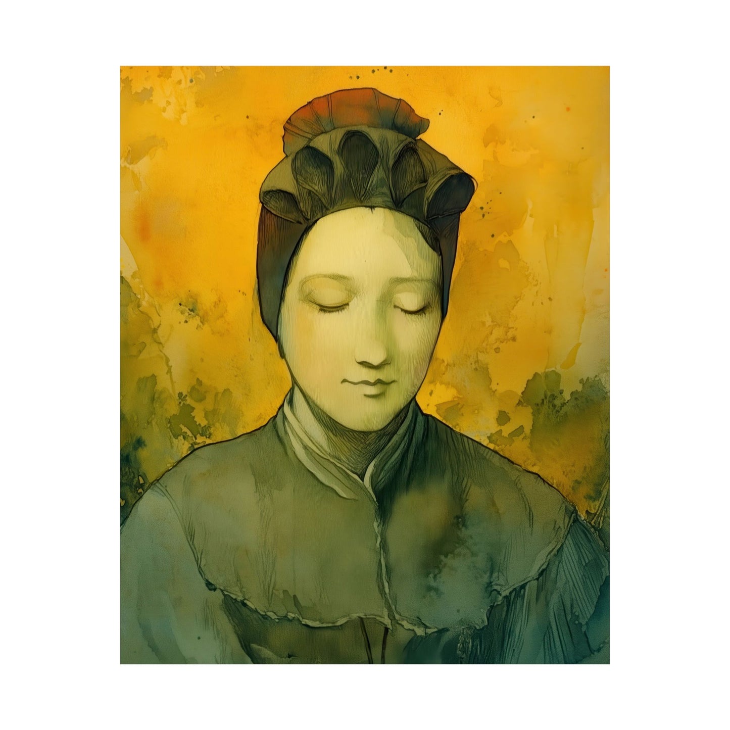 Saint Magdalene of Canossa - Sanctified Souls Print - Multiple Sizes - Premium Matte Vertical Posters - Catholic