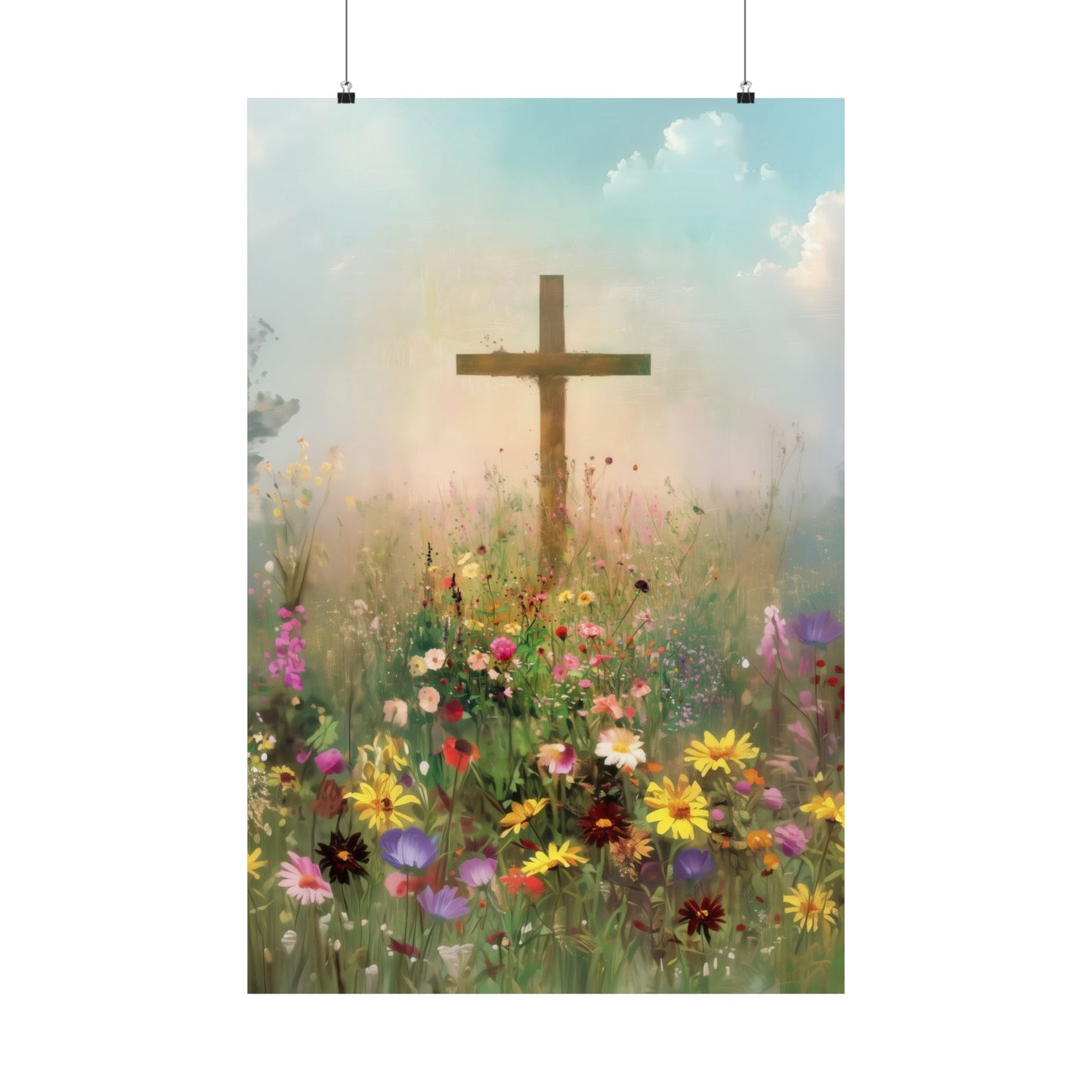 The Cross That Called the Earth to Life - Sanctified Souls Print - Multiple Sizes - Premium Matte Vertical Posters