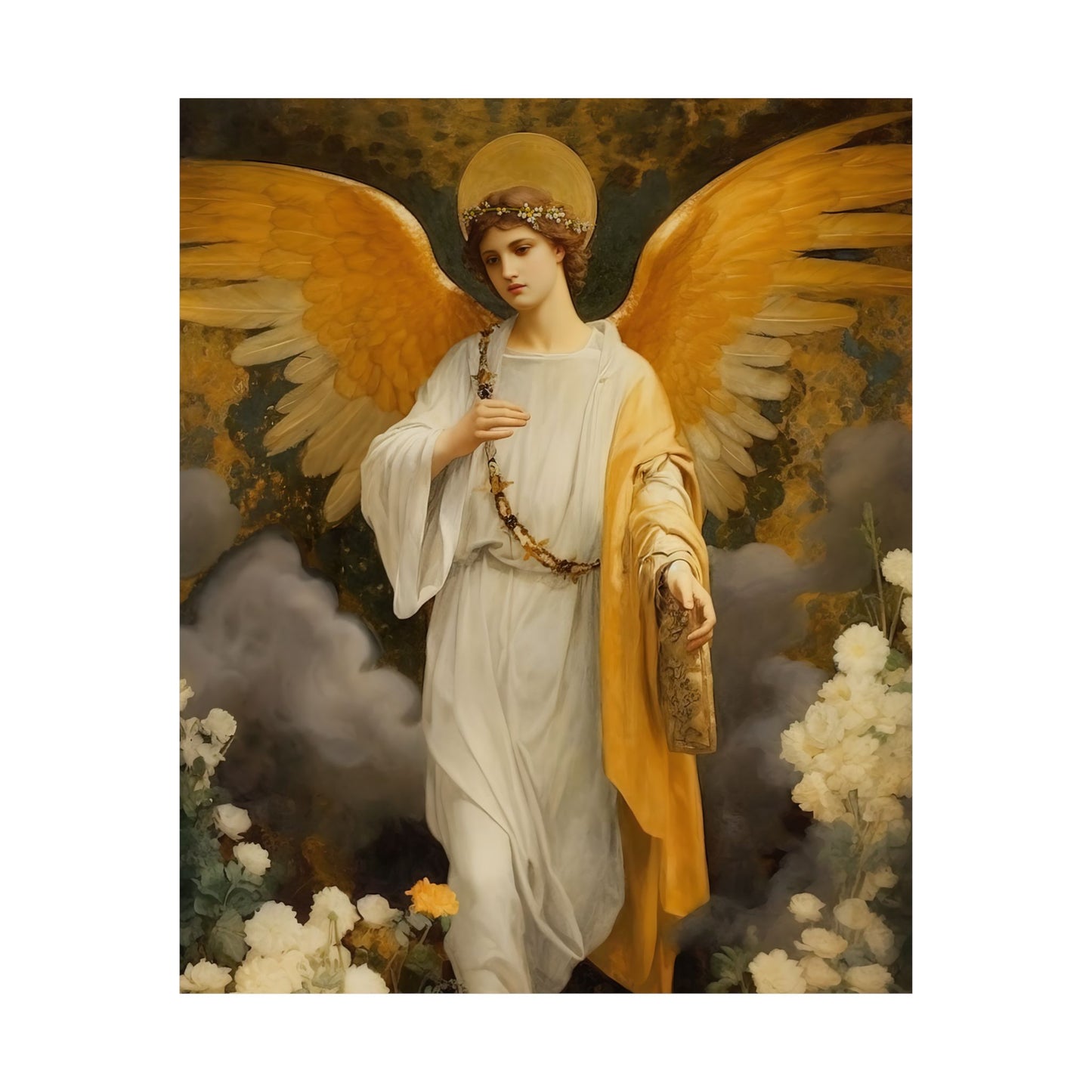 Saint Gabriel  the Archangel - Sanctified Souls Print - Multiple Sizes - Premium Matte Vertical Posters