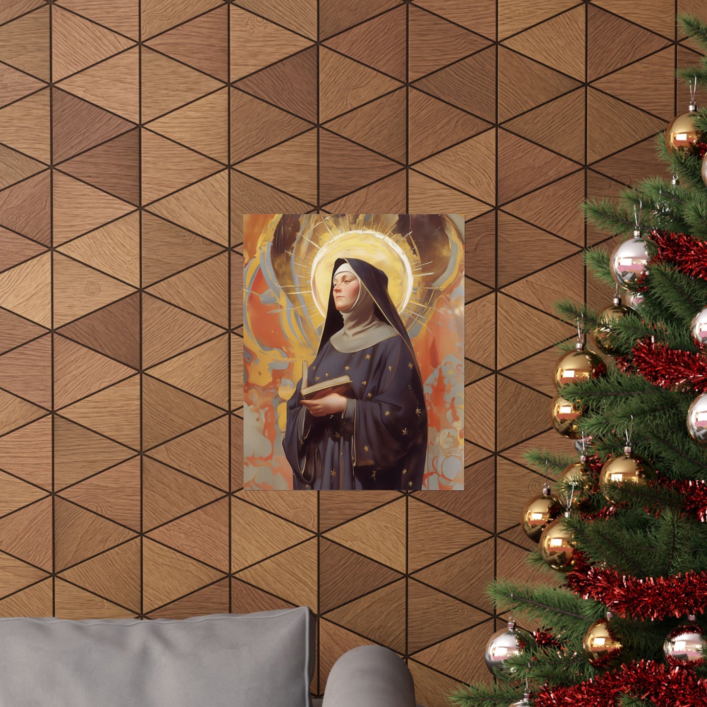 Saint Monica of Hippo - Sanctified Souls Print - Multiple Sizes - Premium Posters - Catholic Art - Christian - Gifts for Catholics