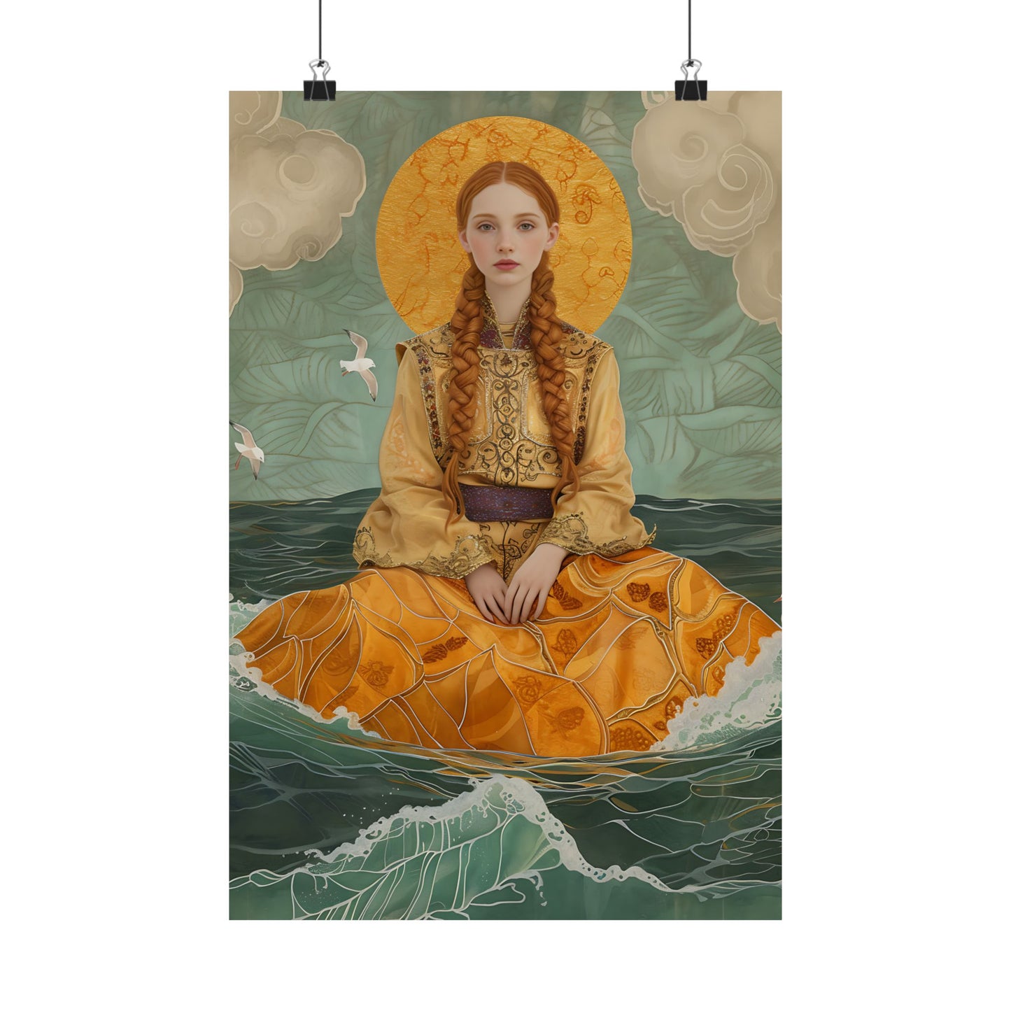 Saint Ia of Cornwall - Sanctified Souls Print - Multiple Sizes - Premium Matte Vertical Posters