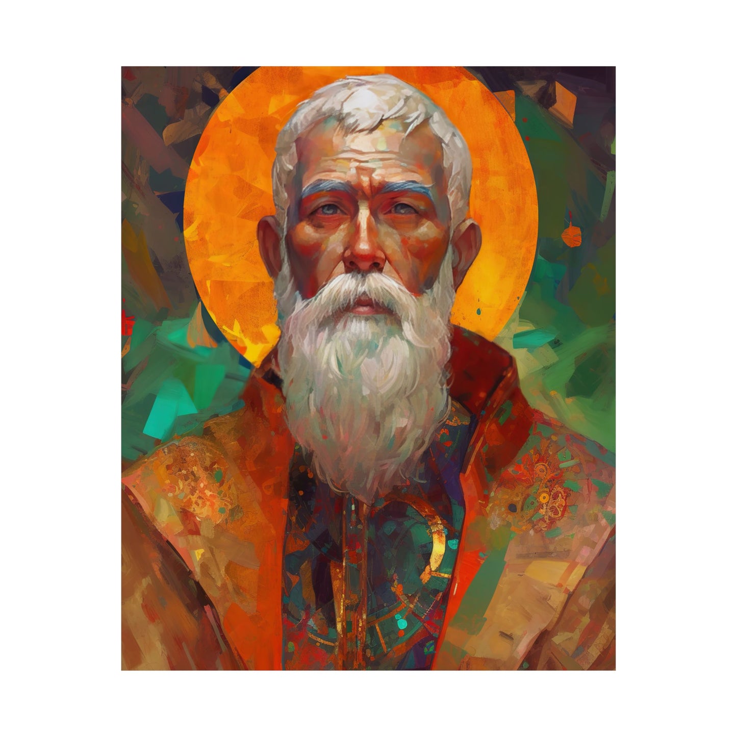 Saint Matthias the Apostle Print - Sanctified Souls Print - Multiple Sizes - Premium Matte Vertical Posters