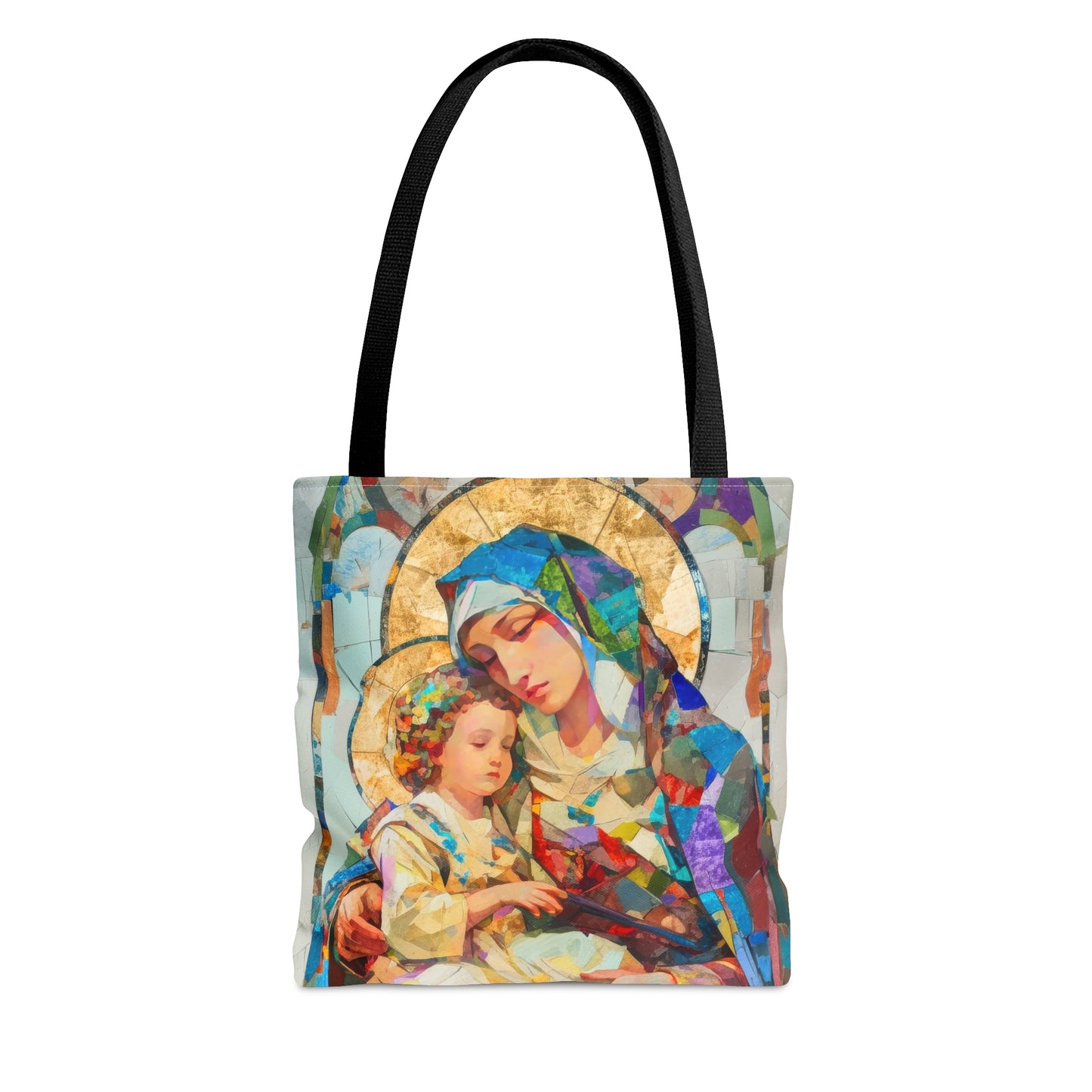 Virgin Mary - Light of All Saints Tote Bag - Large Medium Small Faith Art Bag - Catholic Faith Purse - Religious Carry All