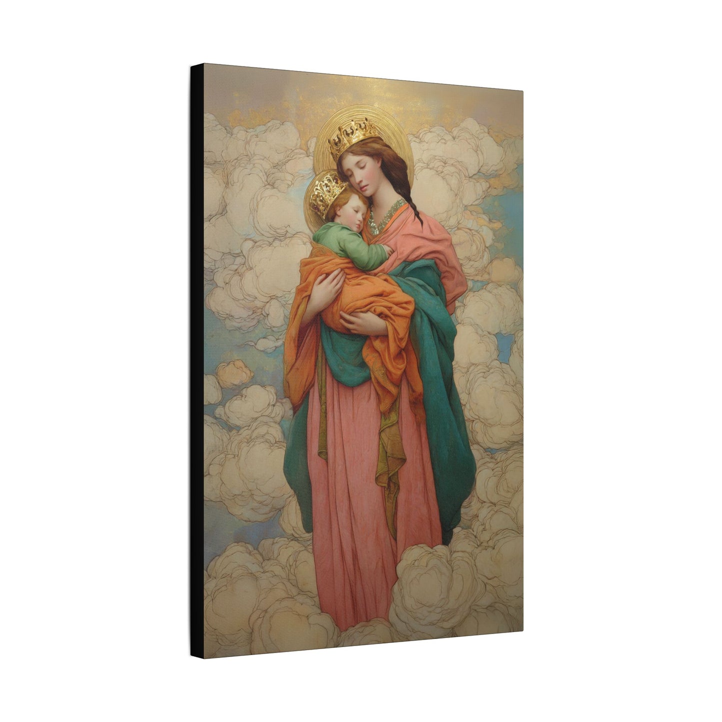 Our Lady of Perpetual Help -  Museum Wrapped Canvas Print - Multiple Sizes - Catholic Home art Matte Canvas