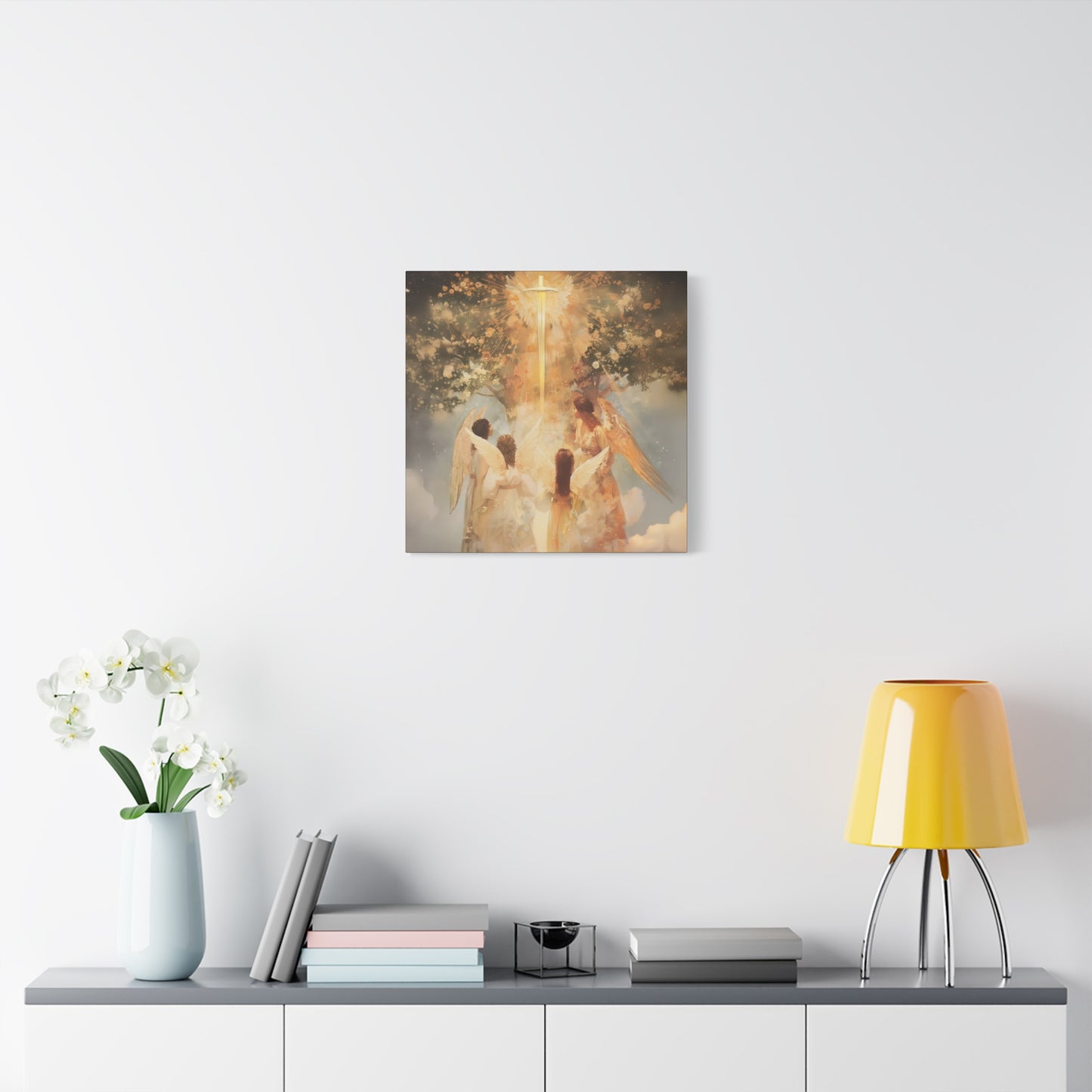 The Watchers of the First Dawn - Guardians of Eden - Gallery Wrapped Canvas - Print - Religious Art for your Home - Catholic Art