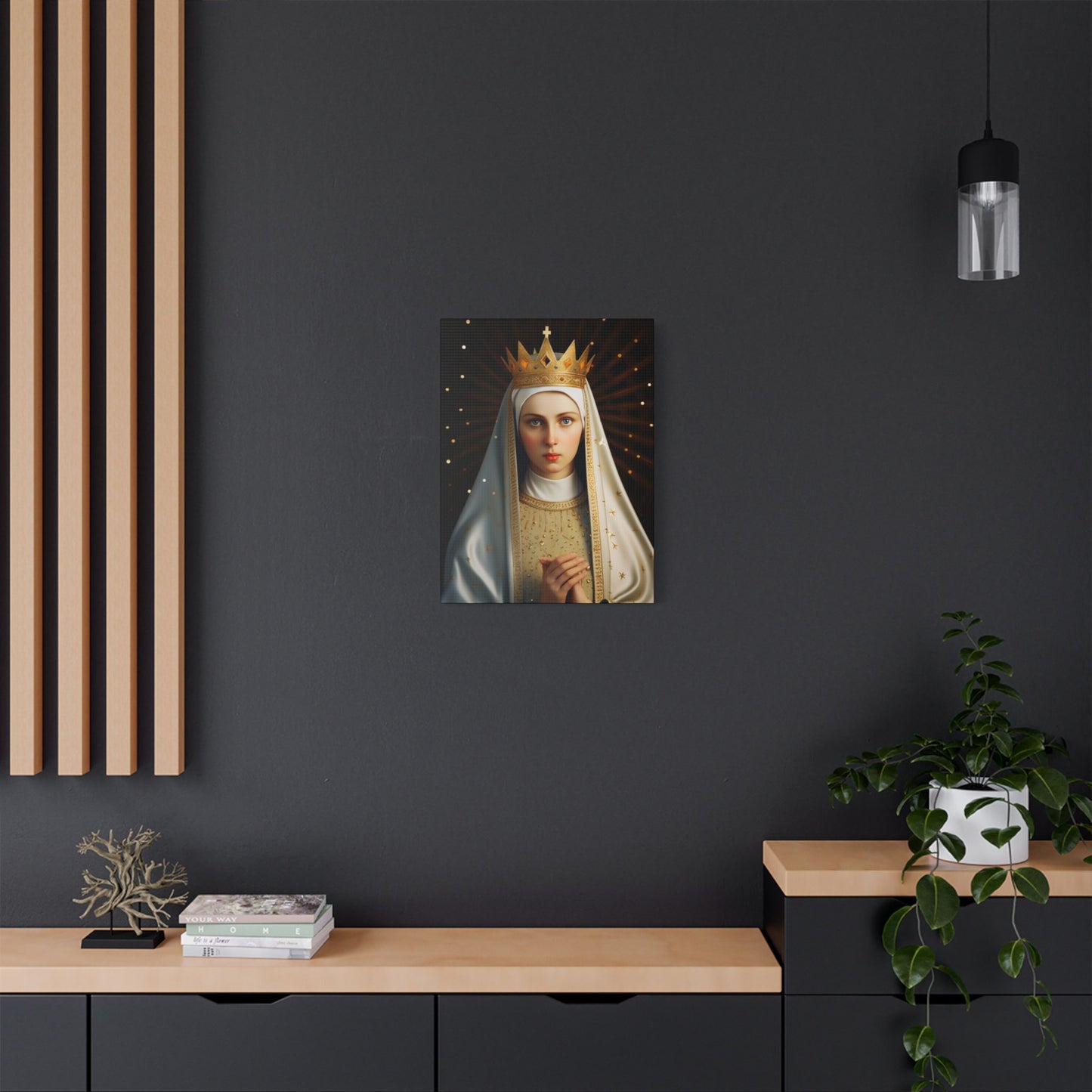 Saint Kinga of Poland Canvas Print - Multiple Sizes - Catholic Home art - Museum Wrapped Canvas - Sanctified Souls Print