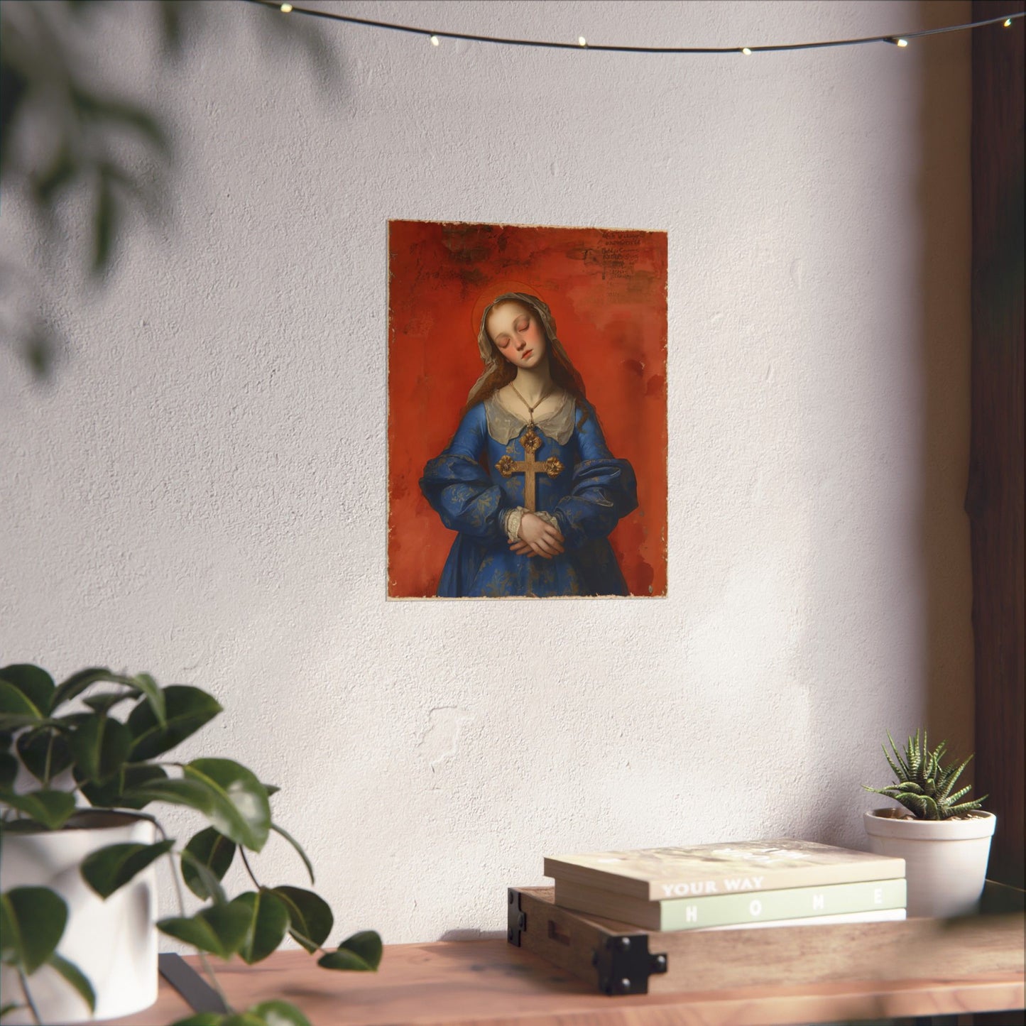 Saint Philomena of San Severino Poster Print - Sanctified Souls Print - Multiple Sizes - Premium Posters - Catholic Art for your home