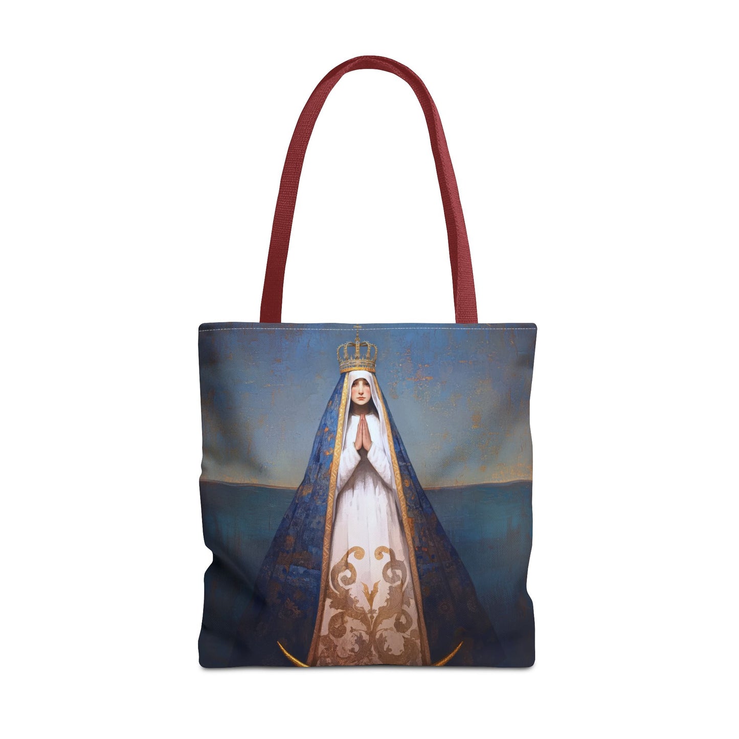Virgen del Valle - Mother Mary  - Virgin of the Valley - Marian Art - Tote Bag - Large Medium Small Faith Art Bag - Tote Purse