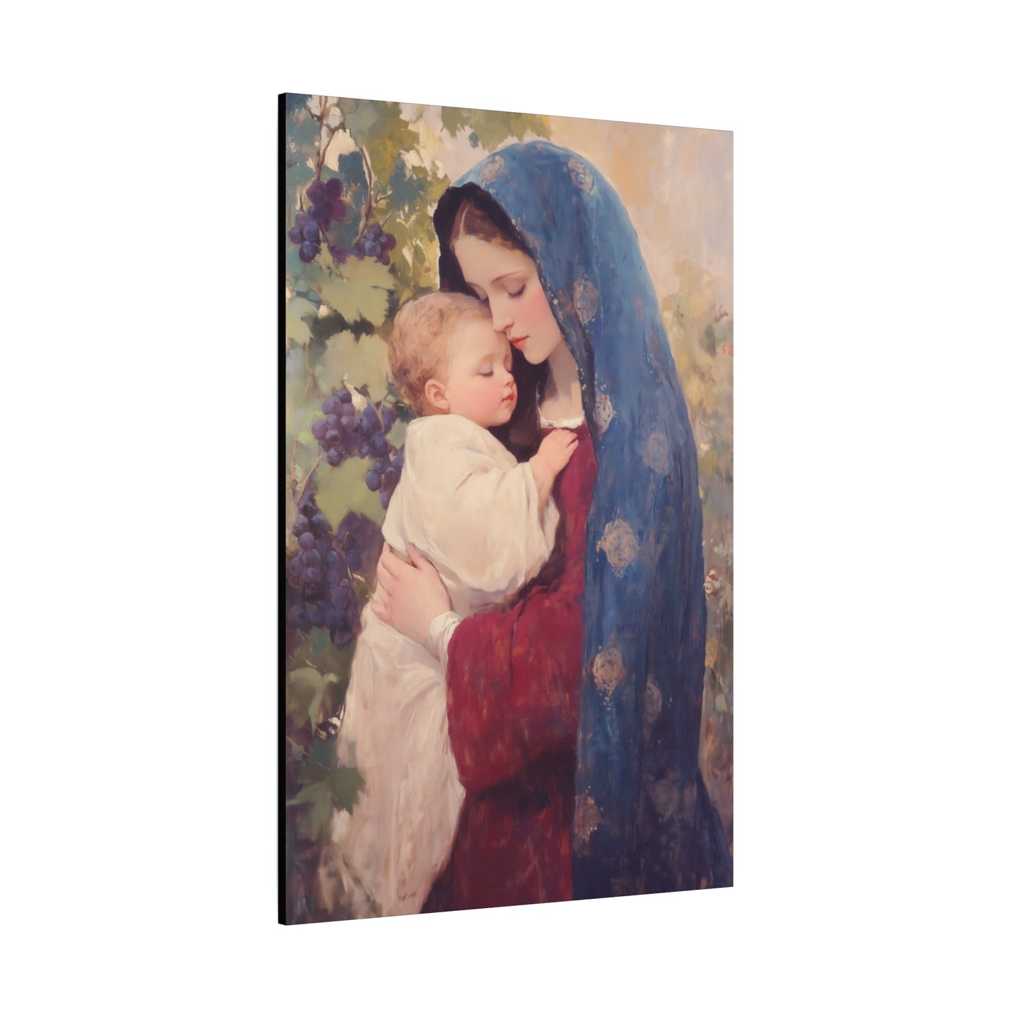 Our Lady of the Grapes / Out Lady of the Harvest - Gallery Wrapped Canvas - Print - Religious Art for your Home - Catholic Art