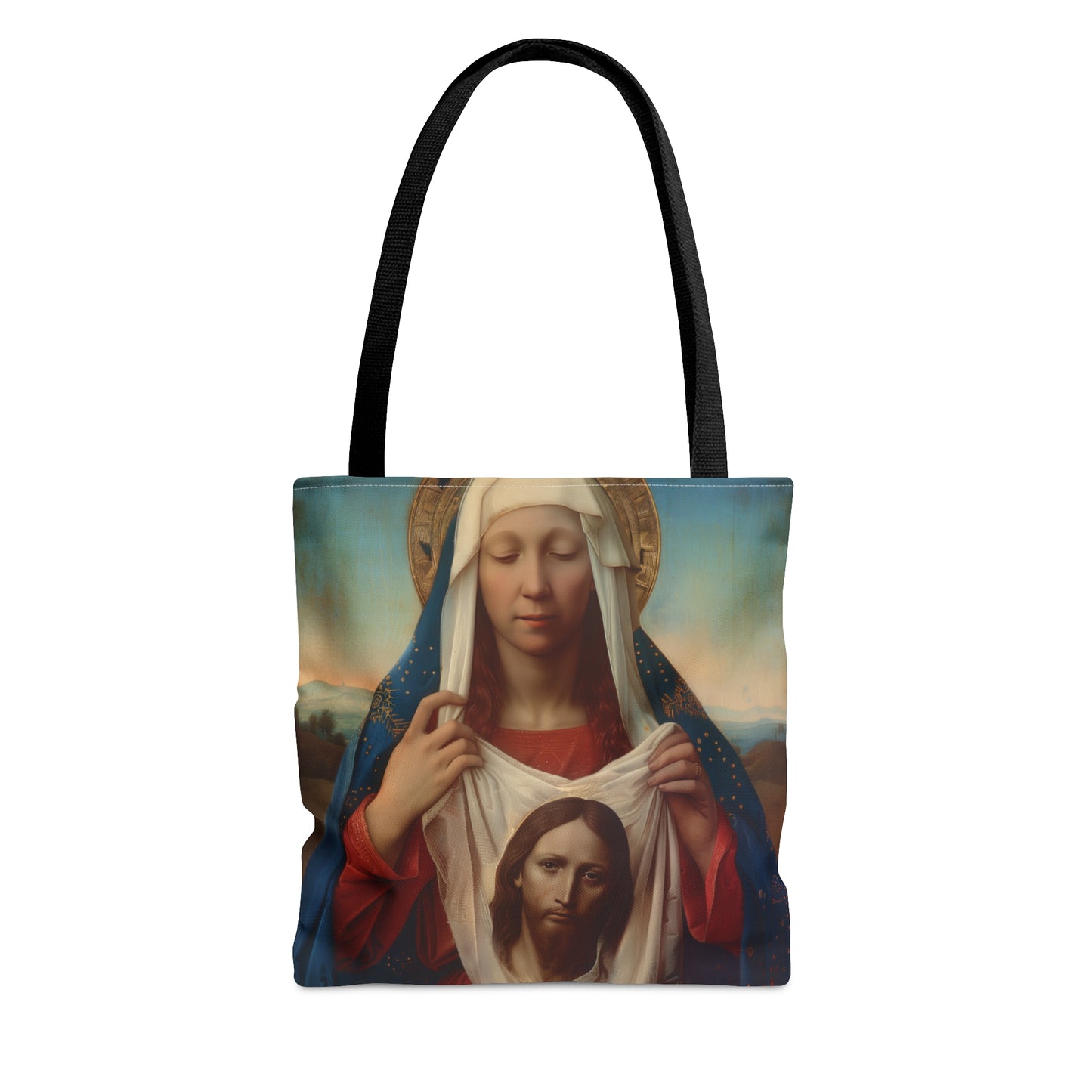 Saint Veronica / Saint Veronica's Veil Tote Bag - Large Medium Small Faith Art Bag - Catholic Faith Purse - Religious Carry All
