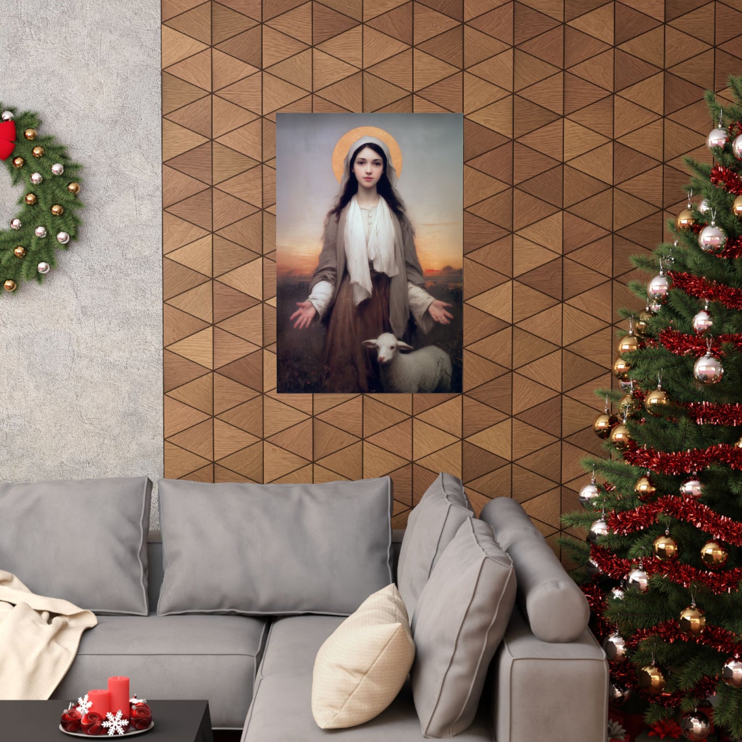 Saint Germaine Cousin - Sanctified Souls Print - Multiple Sizes - Premium Matte Vertical Posters