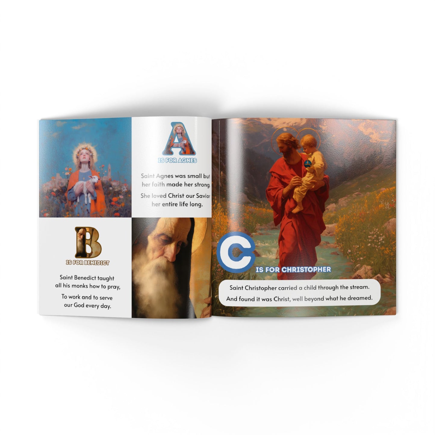 A is for Agnes (Softcover) The ABCs of the Saints - A Child's Guide to the Saints - Catholic ABC Book | Saints Alphabet Book for Kids