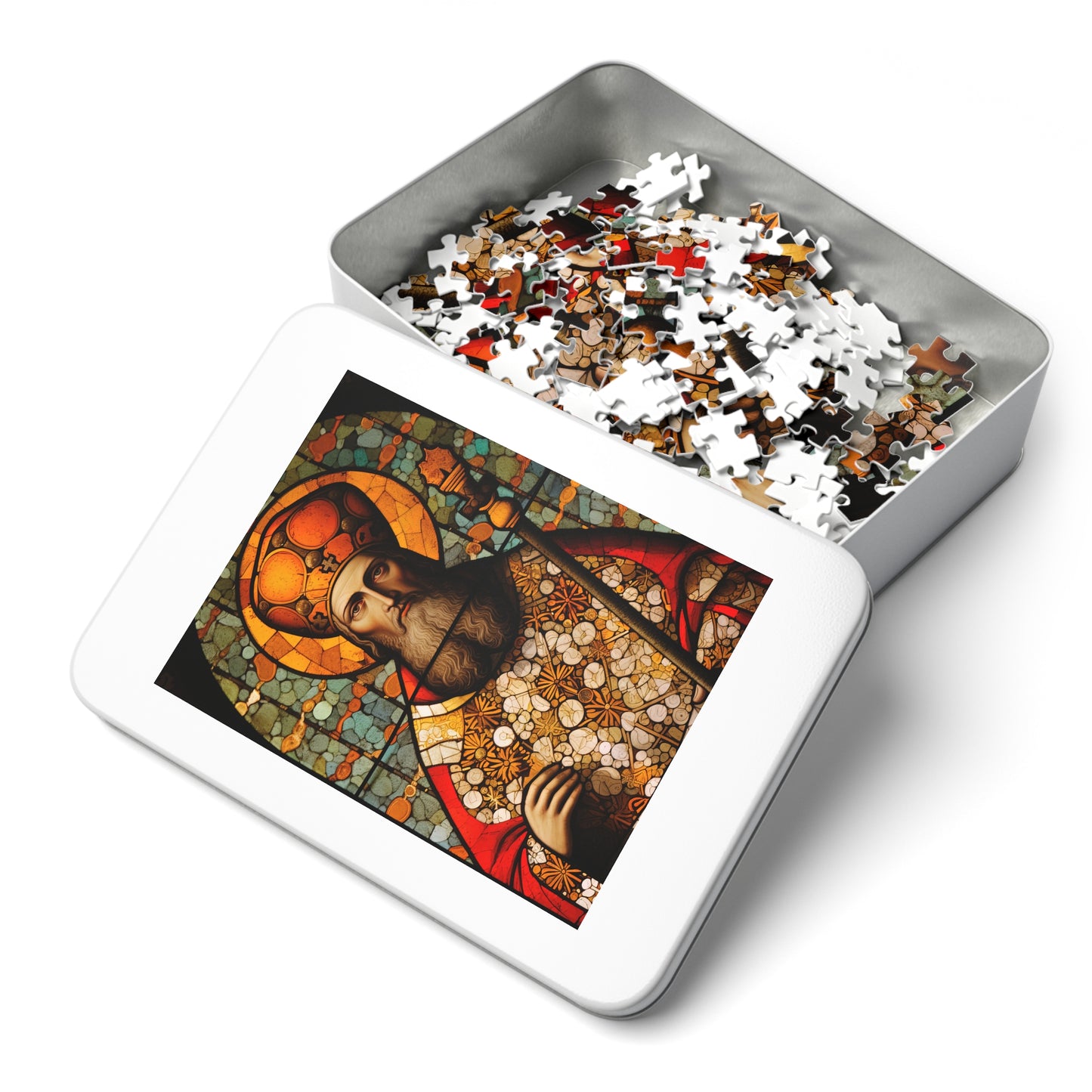 Saint Henry II - Puzzle and Keepsake Tin - Religious Jigsaw Puzzle (30, 110, 252, 500,1000-piece) - Religious Puzzle
