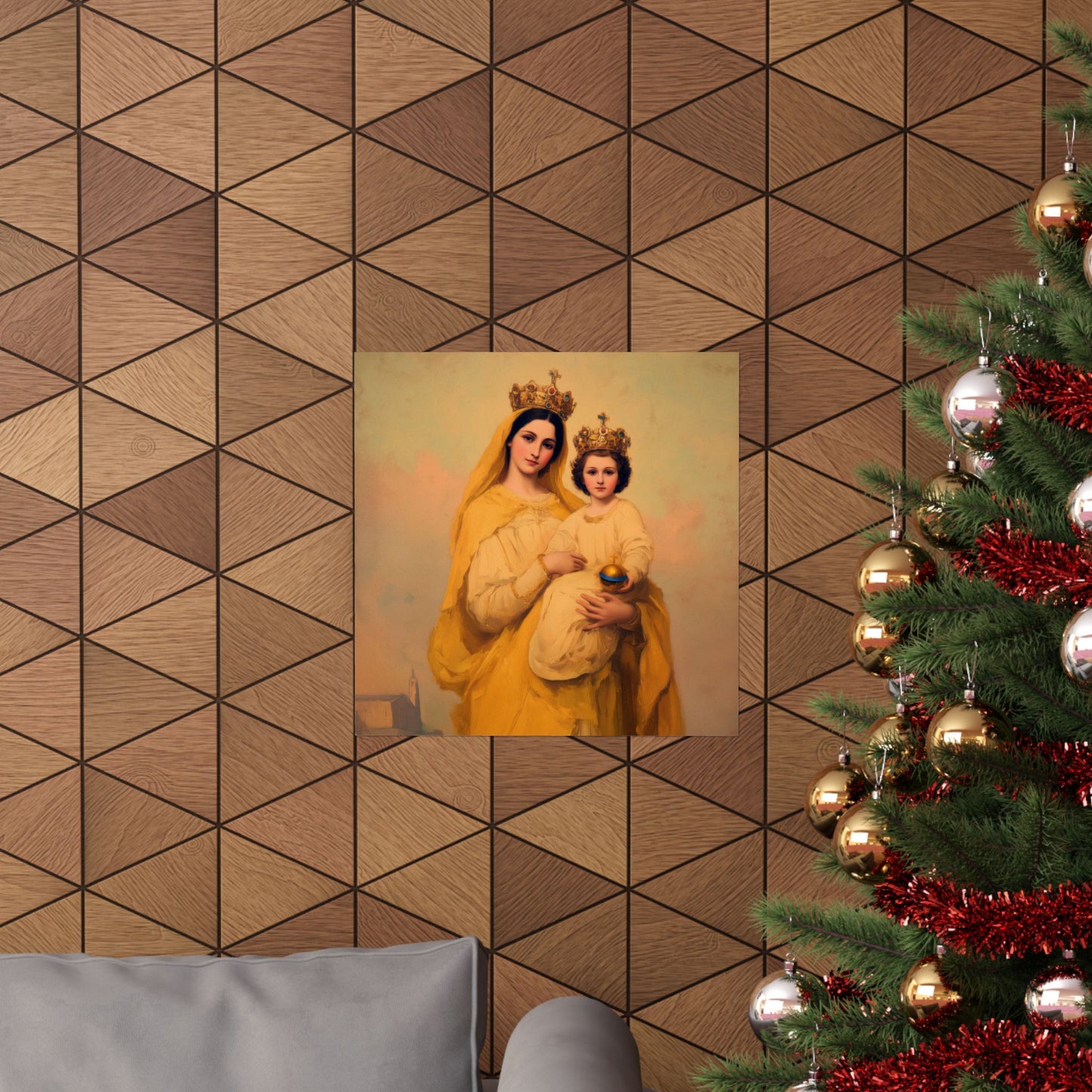 Our Lady of Prompt Succor - Sanctified Souls Print - Multiple Sizes - Premium Matte Vertical Posters