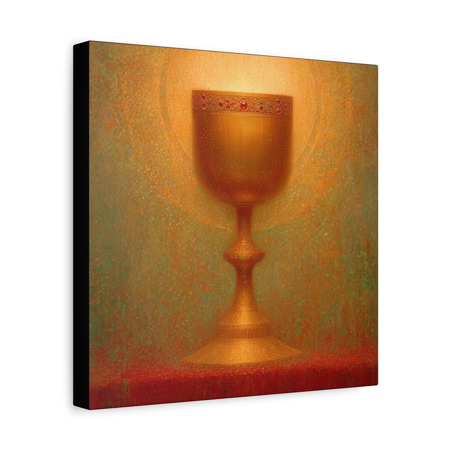 Chalice of the Lamb, Light of the World - The Holy Grail - Gallery Wrapped Canvas - Print - Religious Art for your Home - Catholic Art