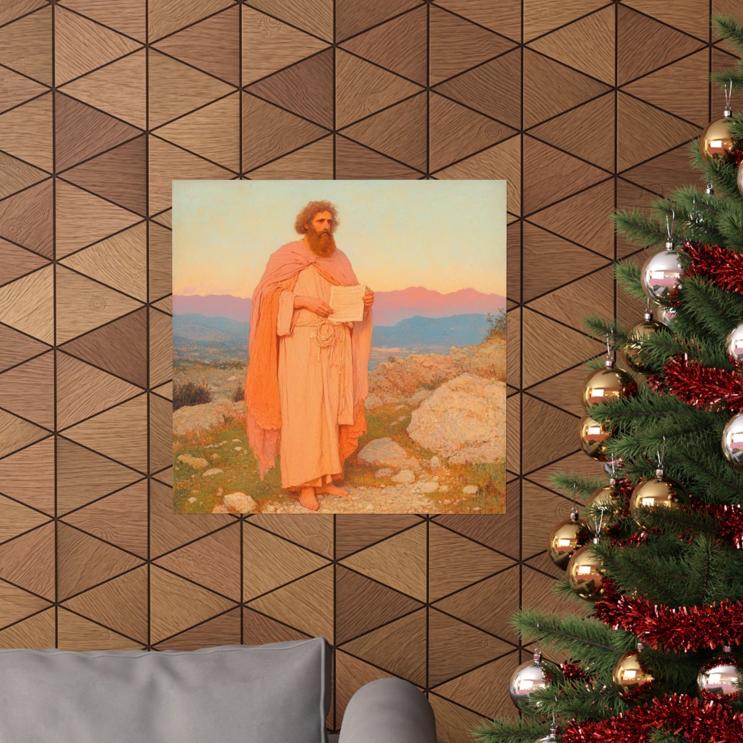 Obadiah - Keeper of the Lord's Warning and Mercy - Sanctified Souls Print - Multiple Sizes - Premium Matte Vertical Posters